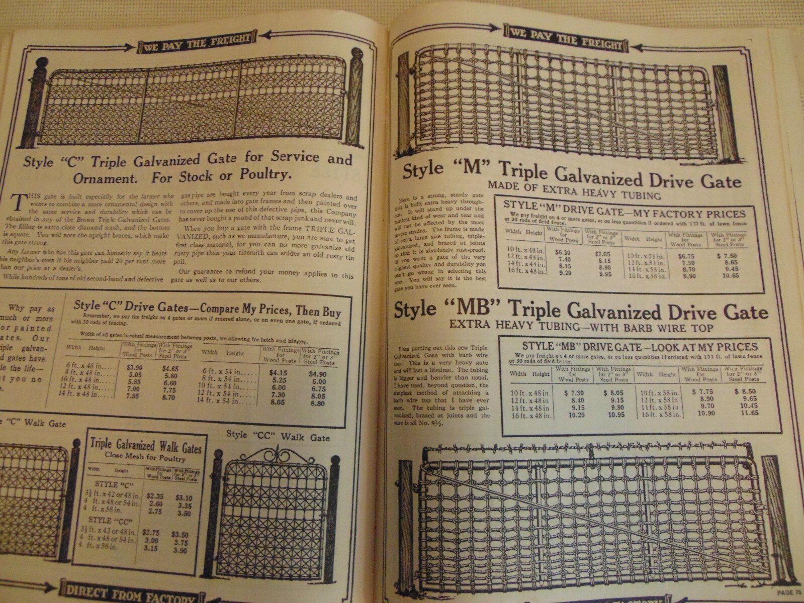 Here&rsquo;s Jim Brown Catalog- 1922 Summer & Fall- Fencing/Gates/Roofing/Paint