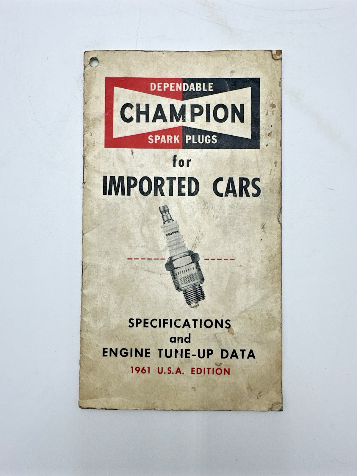 1961 Champion Spark Plugs For Imported Cars Specs Engine Tune-Up Sales Brochure