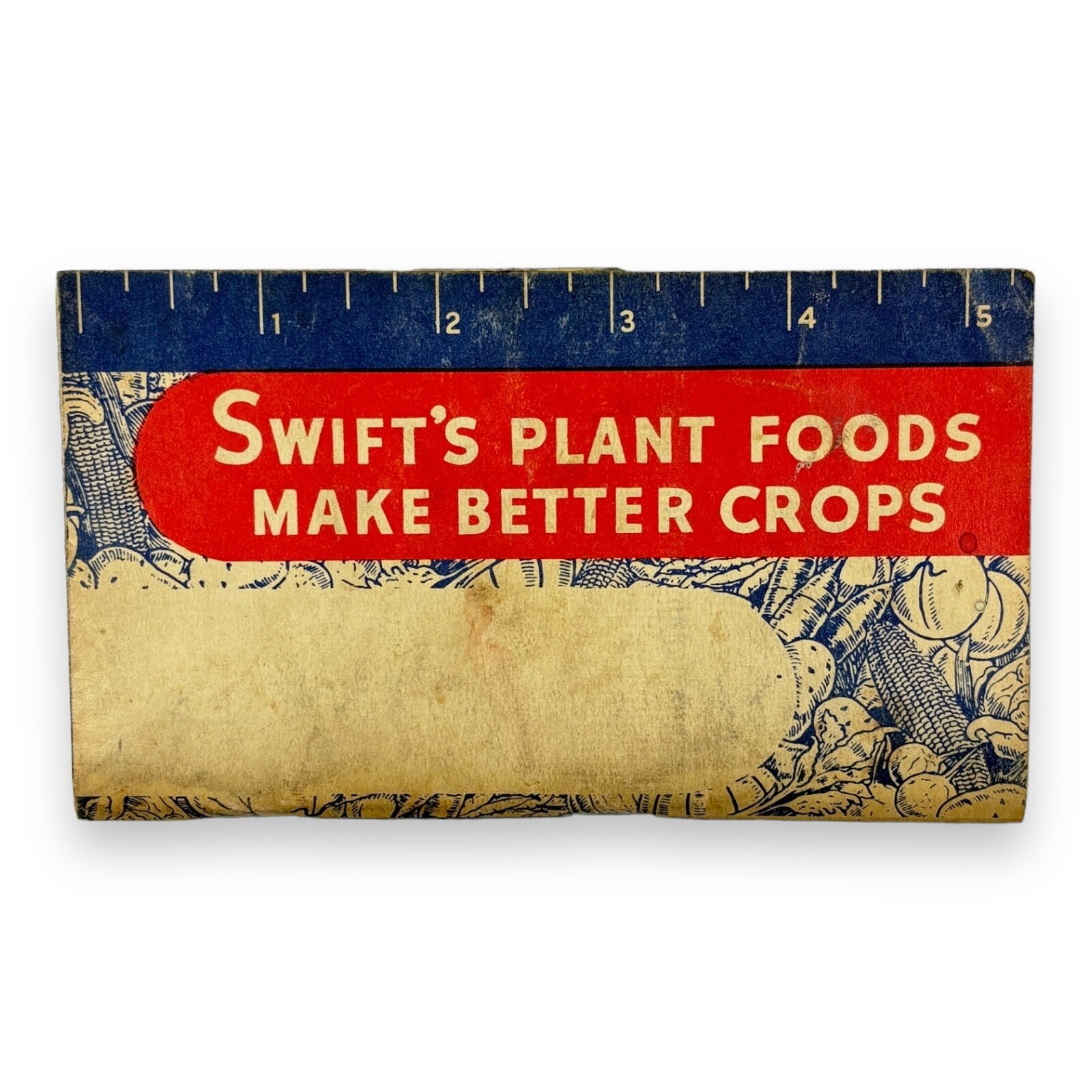 1947 Red Steer Brand Swift Plant Food Pocket Calendar Address Note Memento Book