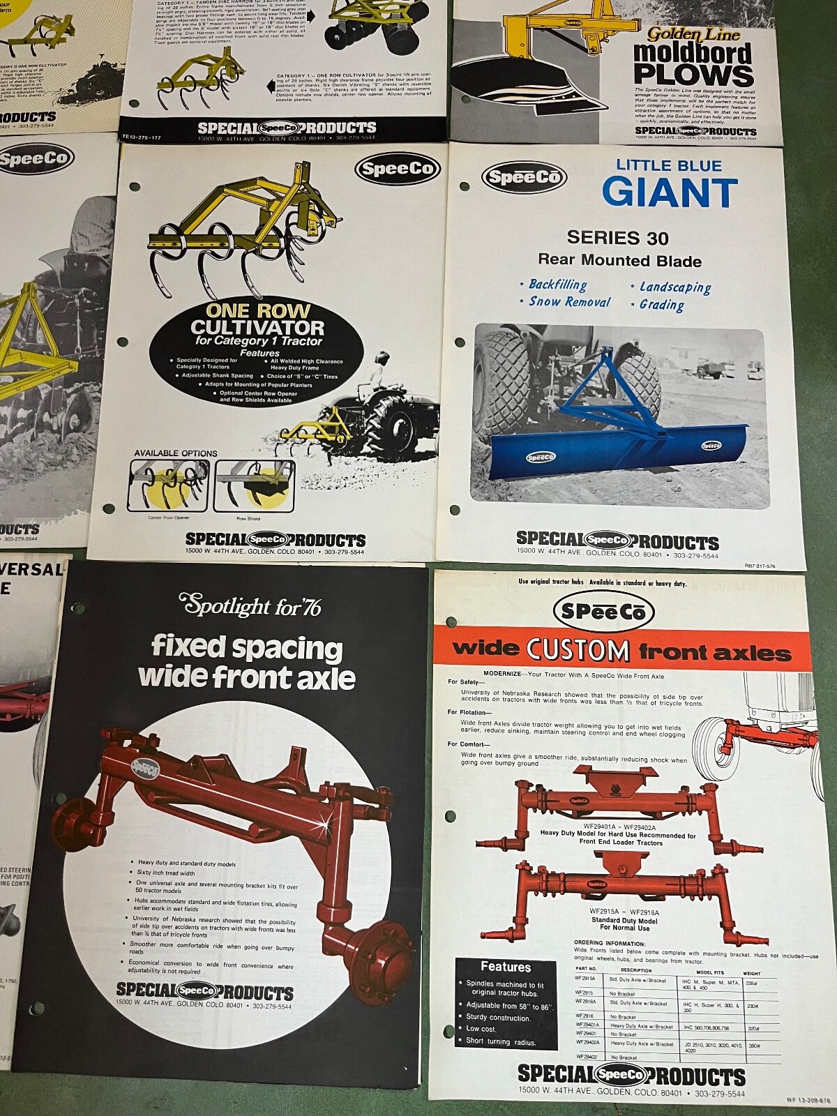 Collection Of SpeeCo Agriculture Equipment Advertising