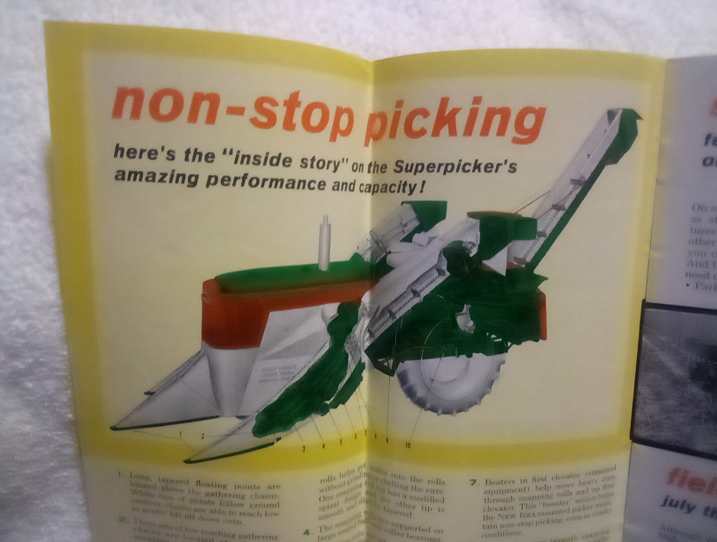New Idea Mounted Corn Pickers Vintage 1964 Farm Advertising Sales Brochure