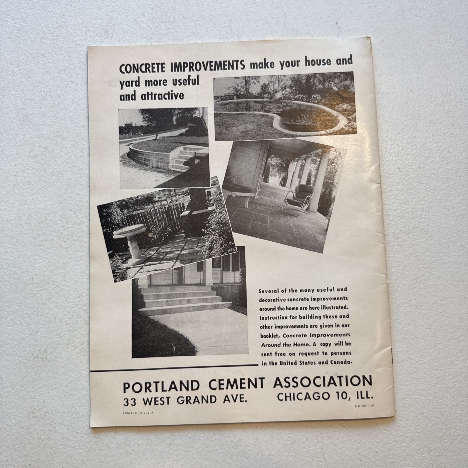 Vintage 1947 Portland Cement Association Building Better Farm Houses Booklet