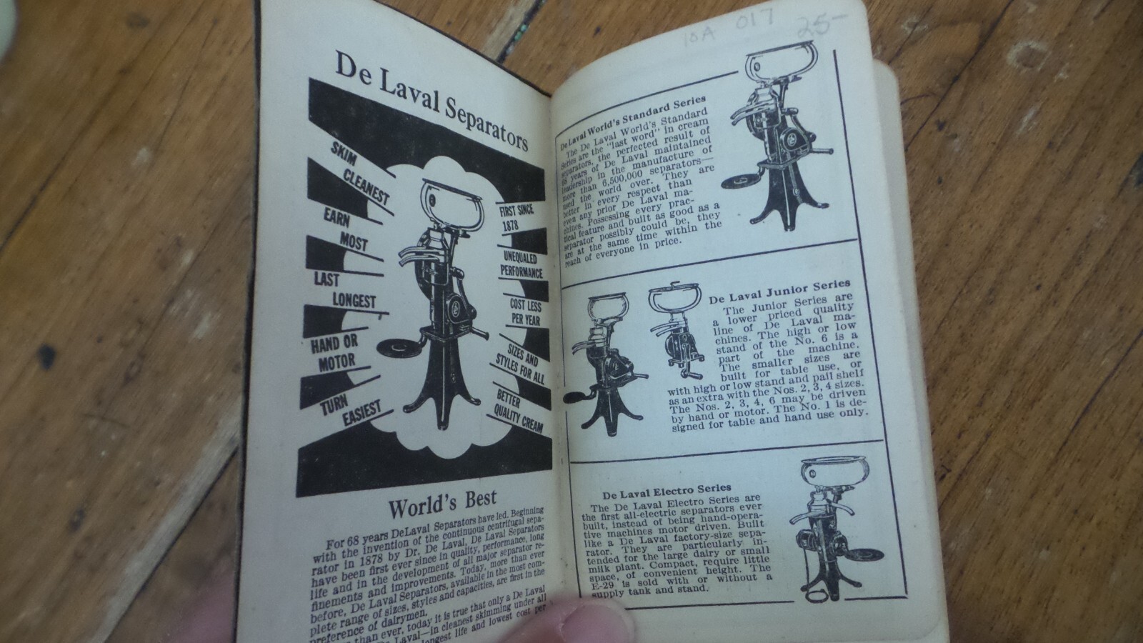 1946 DELAVAL DIARY Pocket Calendar Booklet, Advertising, Farm Almanac, Log