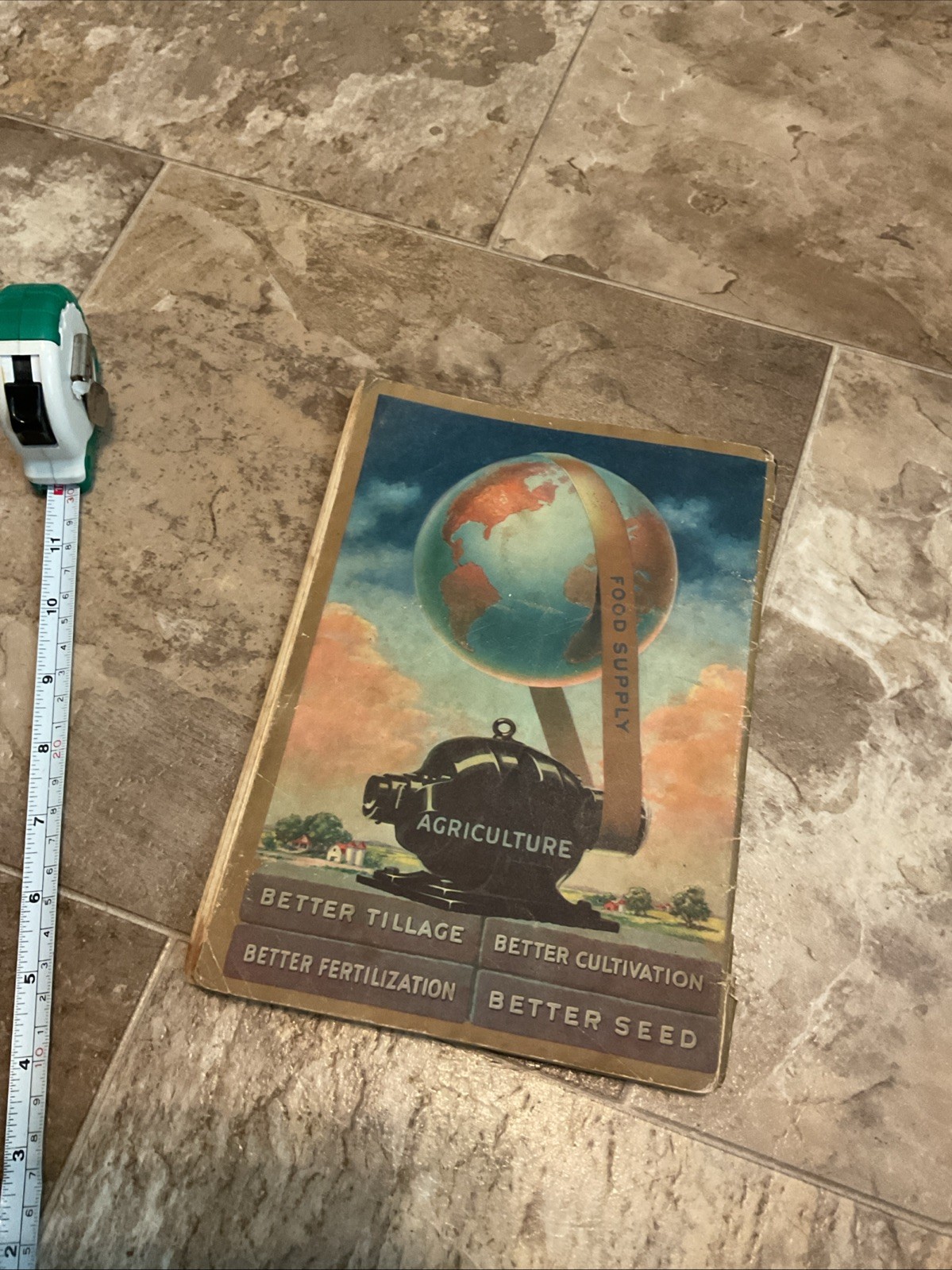 Vintage Antique 1921 Armours Farmers Almanac Horses Cartoons Beef Cuts