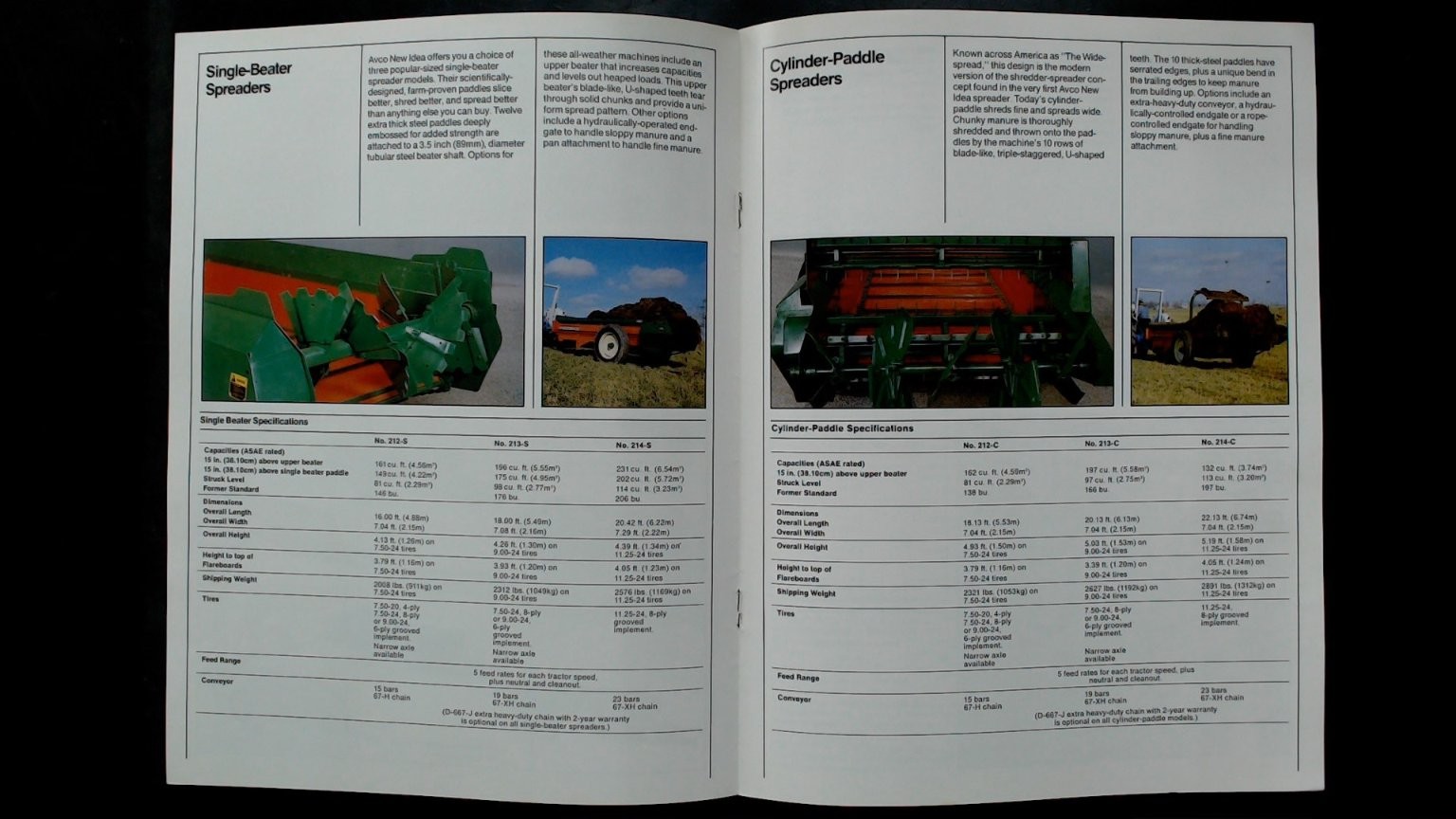 Avco New Idea Manure Spreaders Brochure Vintage Agricultural Equipment