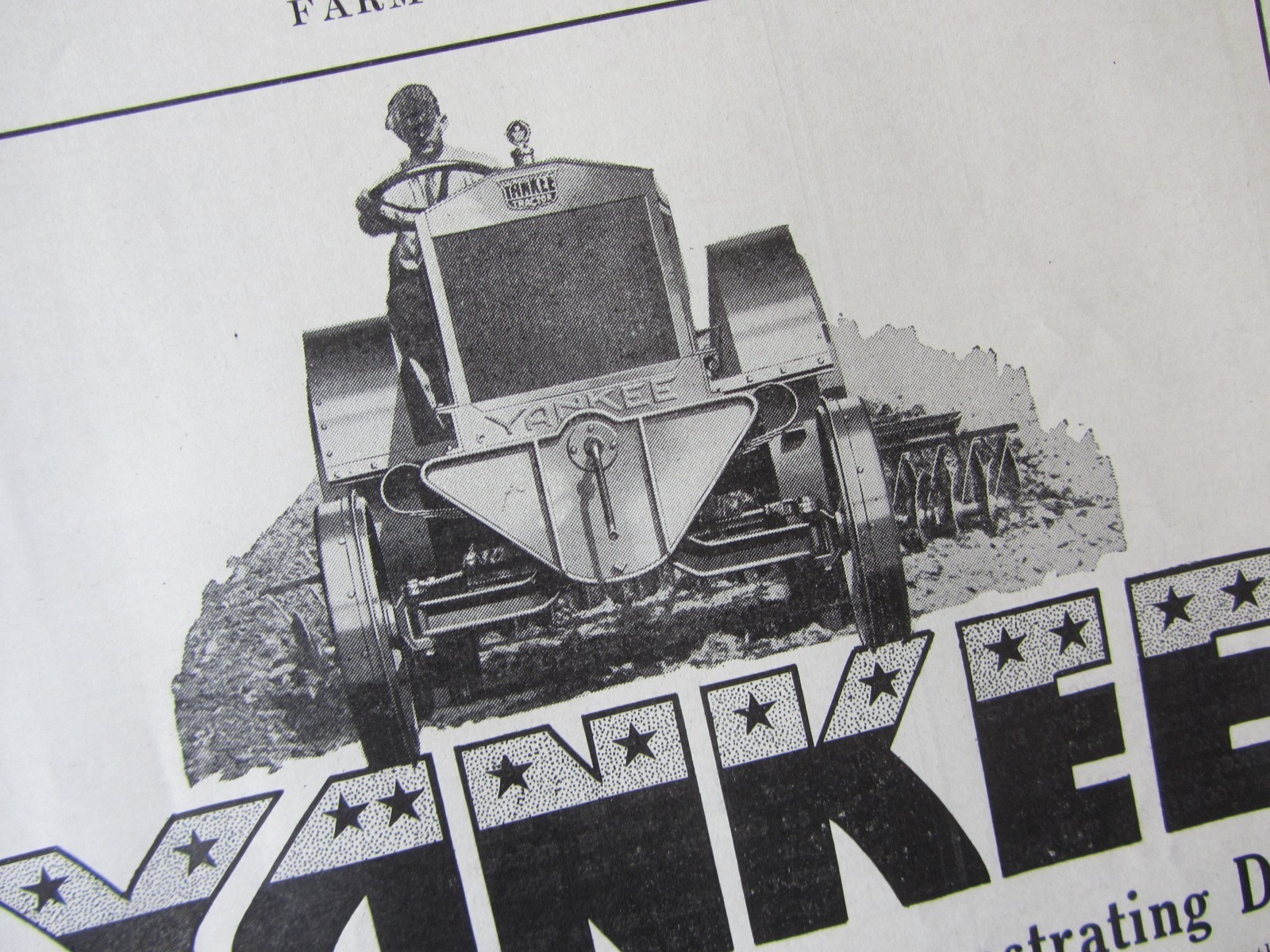 1919 Ad * Yankee Tractor $1765 * American Tractor Corp Peoria Illinois