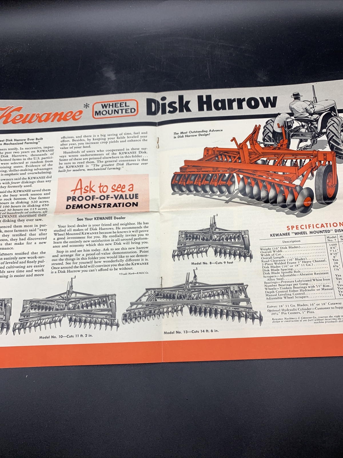 Original 1940’s Kewanee Machinery & Conveyor Brochure/Catalog Mailer-16 Pages