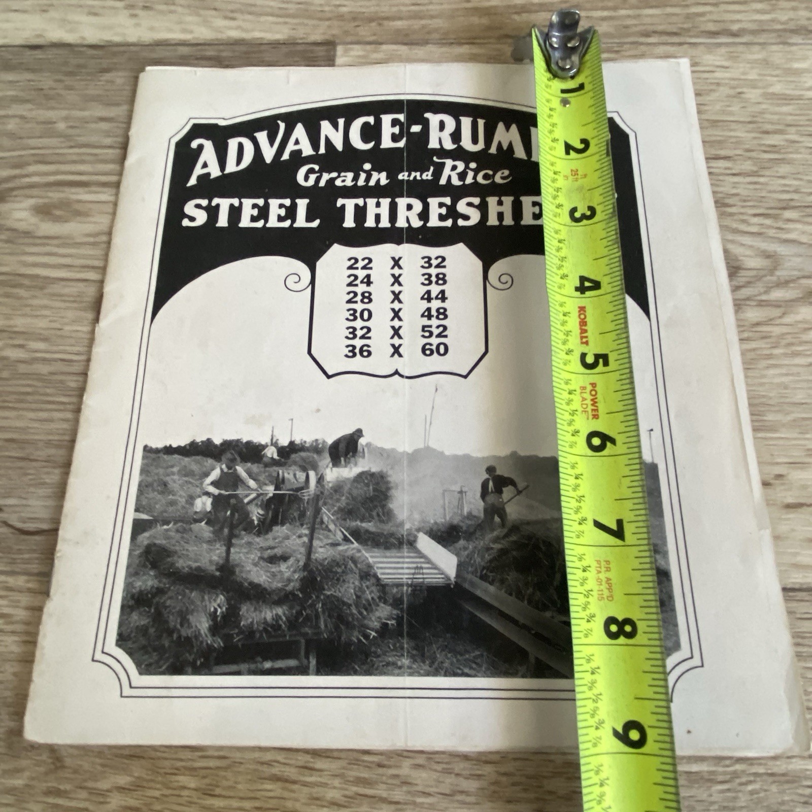 Advance Rumely Grain & Rice Steel Threshers Sales Brochure Machinery Tractor