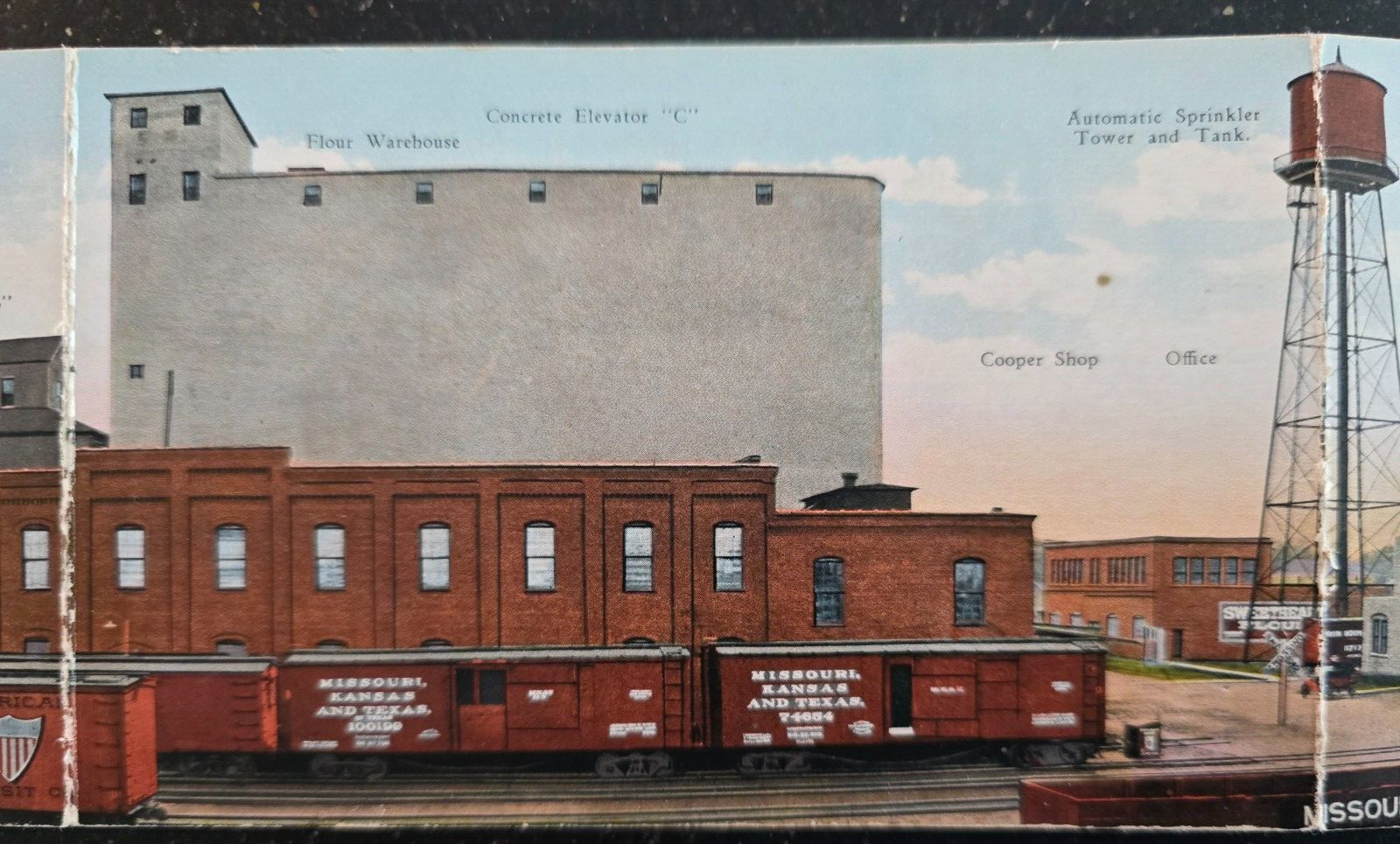 1920&rsquo;s Vintage Tri-fold Postcard Size Ad, Rea-Patterson Milling, Coffeyville, KS