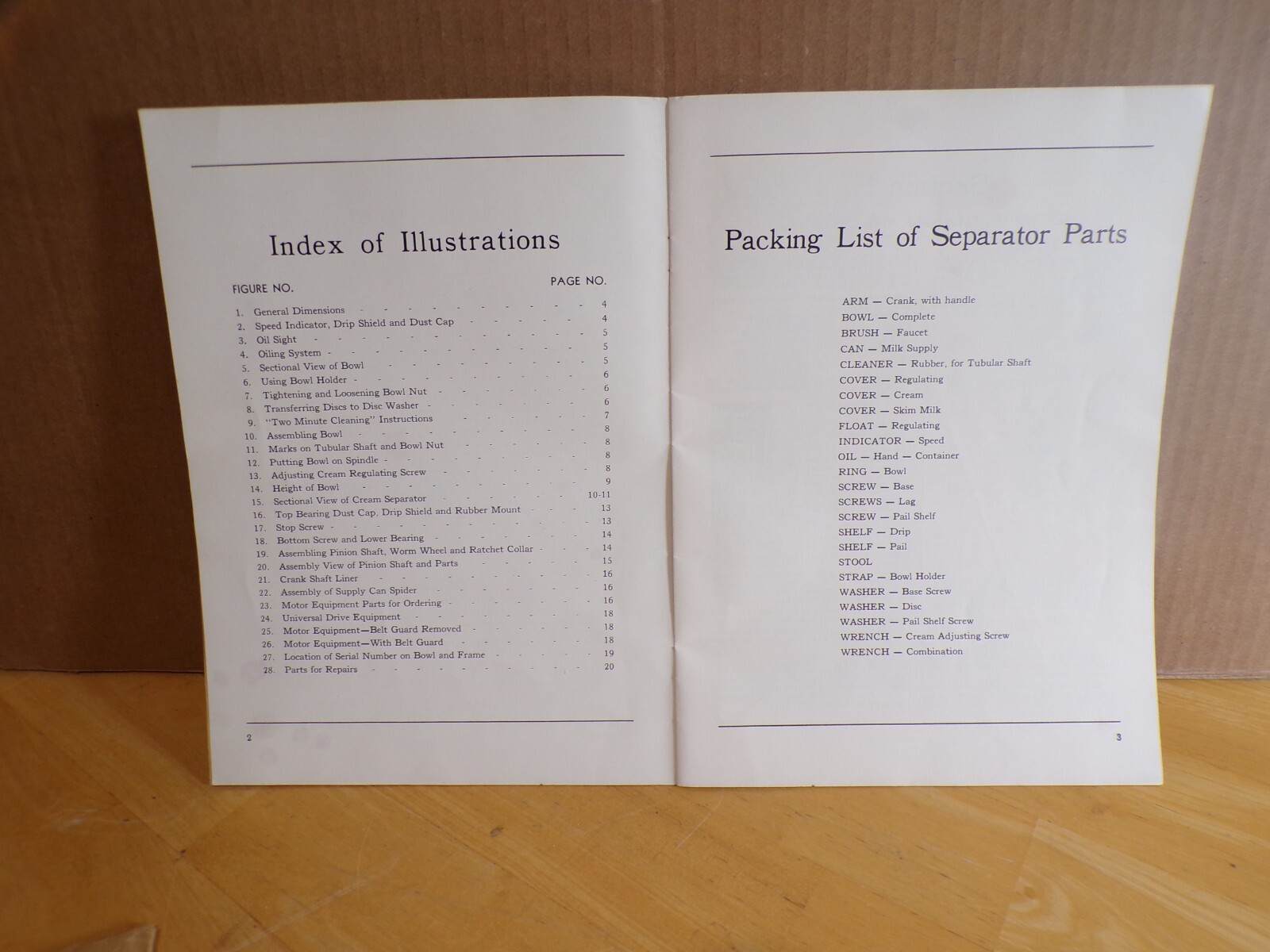 1951 Instruction Manual De Laval Cream Separators Booklet w/Envelope Dairy Cows