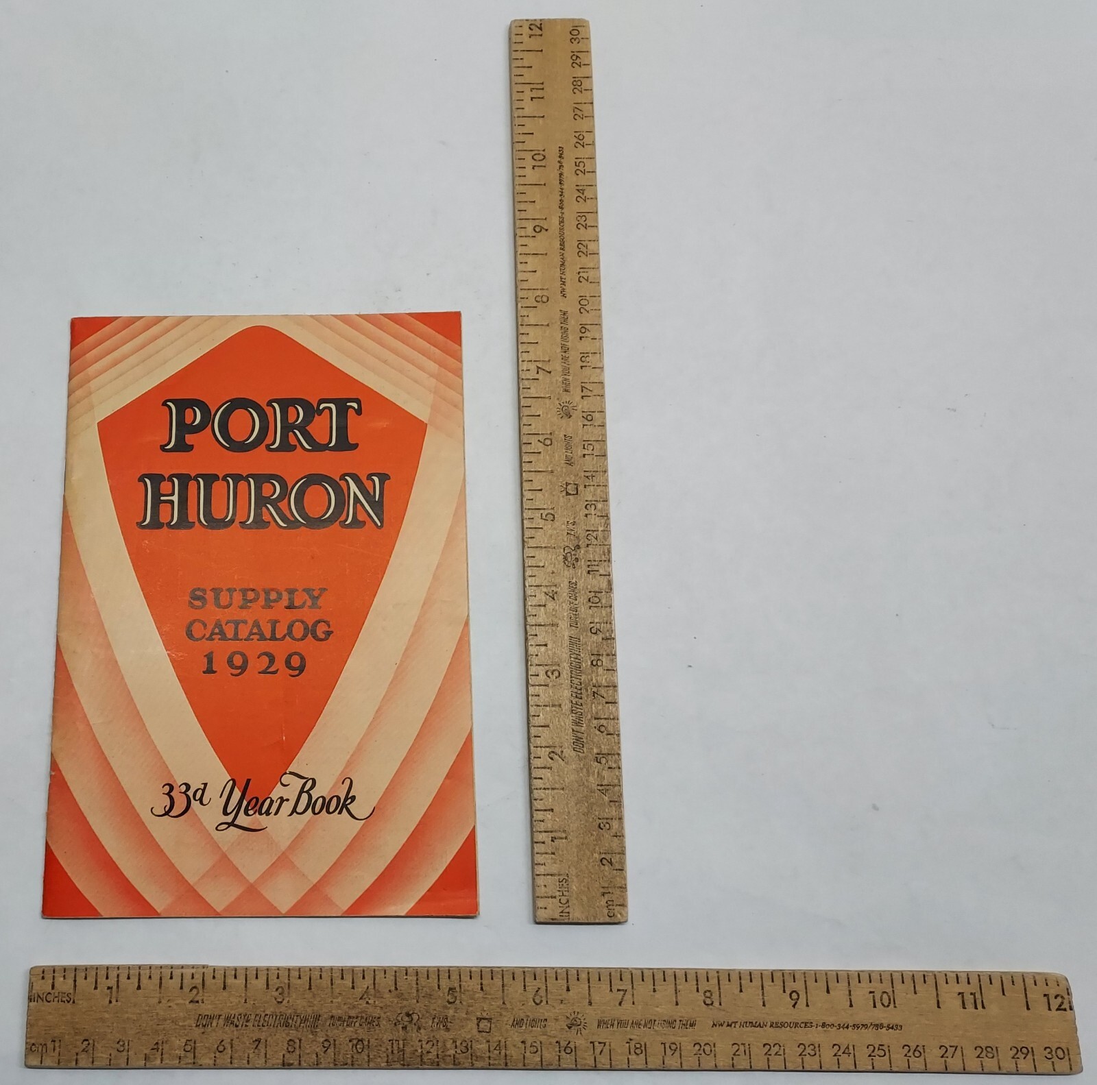 1929 – SUPPLY CATALOG – PORT HURON – 33d Year Book – listing #7379