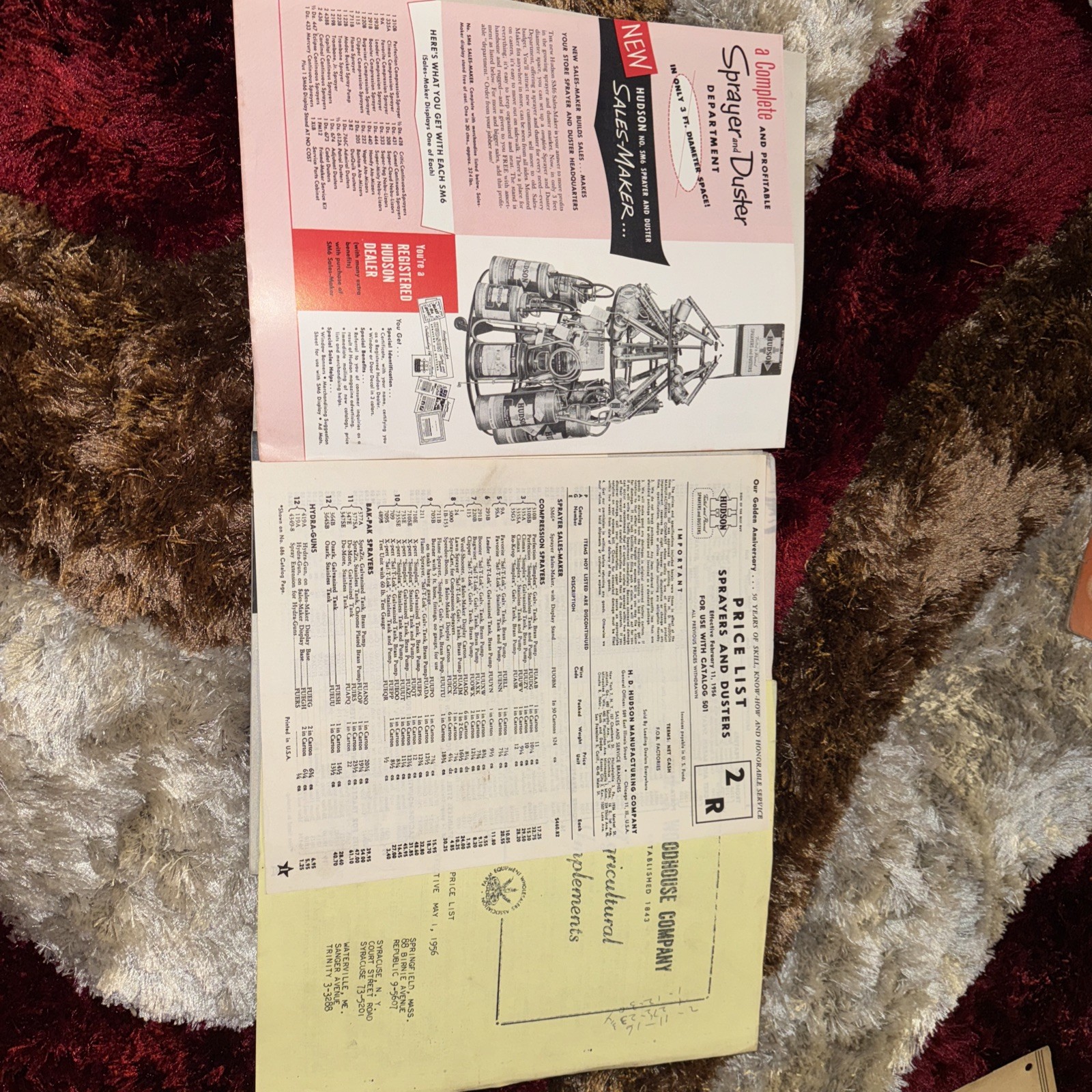 Vintage Rare 1950s Hudson Sprayers and Dusters Catalog No. 501