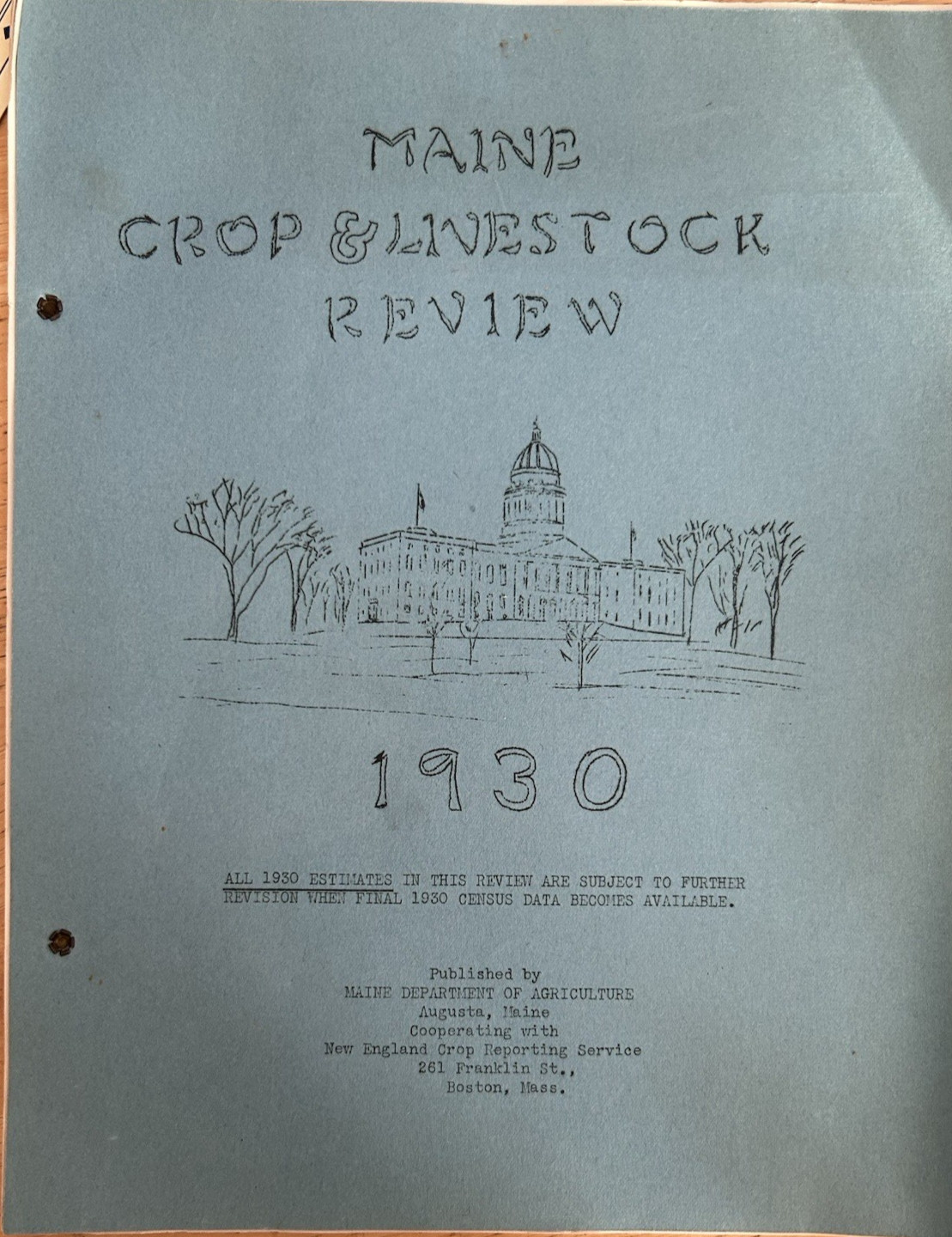 Vintage Maine Agriculture Department Brochures Fruits 1930