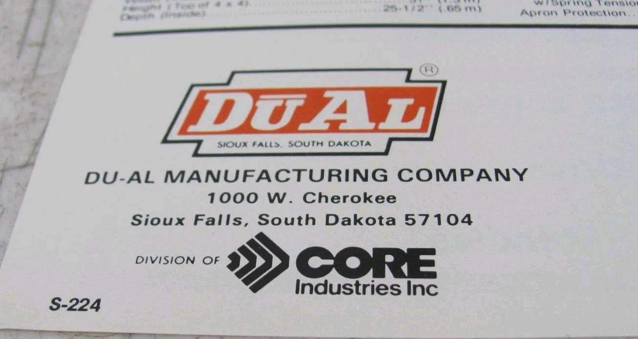 Dual Model 400 Spreader Sales Flyer S-224