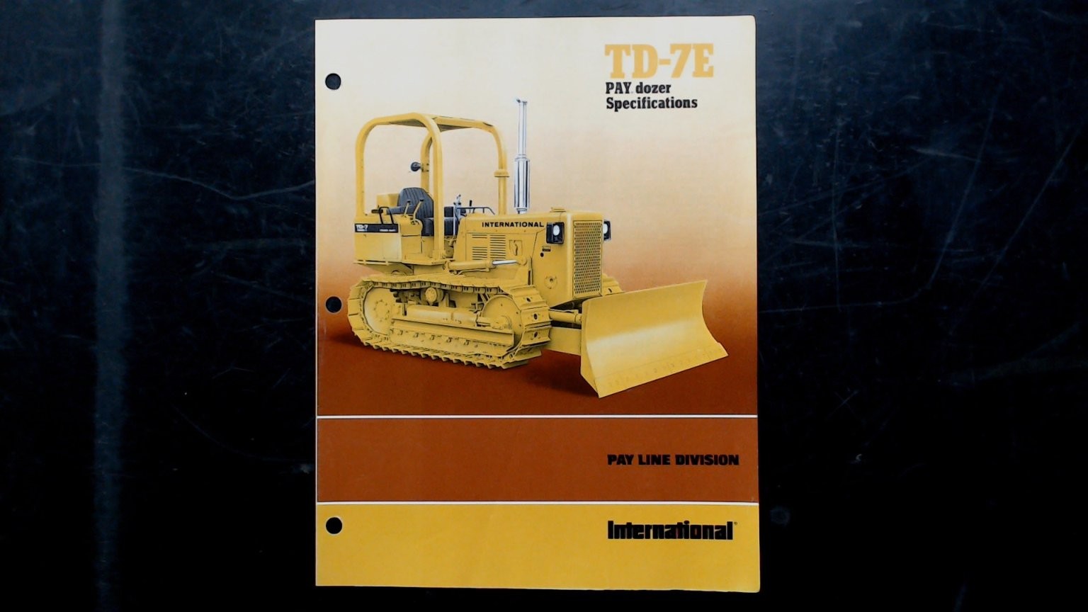 International TD-7E Pay Dozer Brochure 1977 Agricultural Equipment Specs