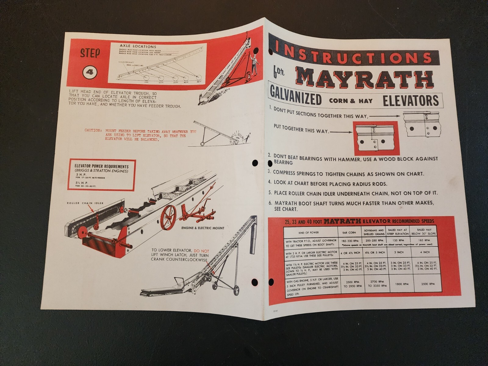 Vintage Lot Farm Salesman Letters Brochures Mayrath Meyer Elevator Farmrite T55