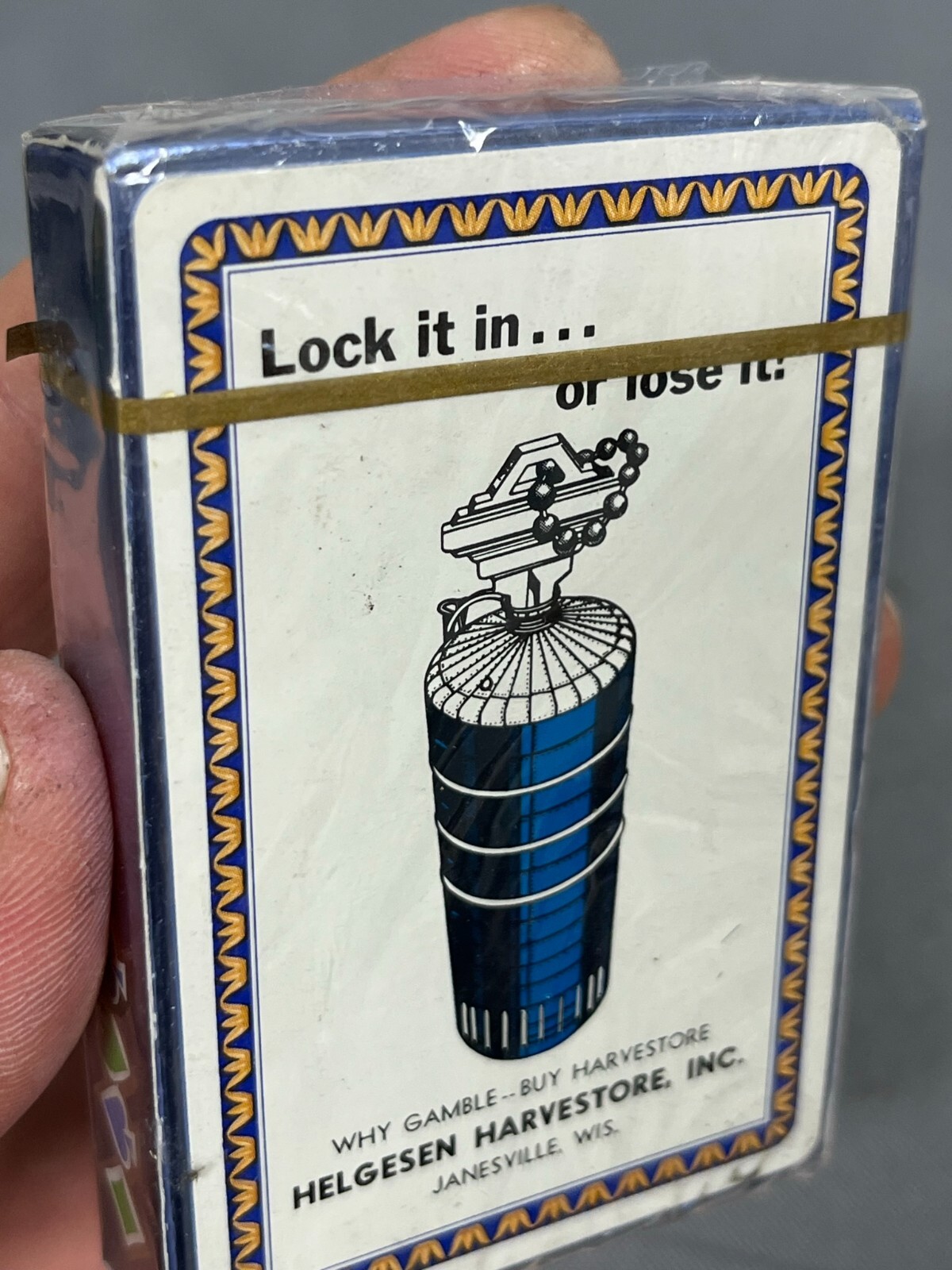Harvestore Silo JANESVILLE, WI HELGESEN Playing Card Full Deck Vintage AO Smith
