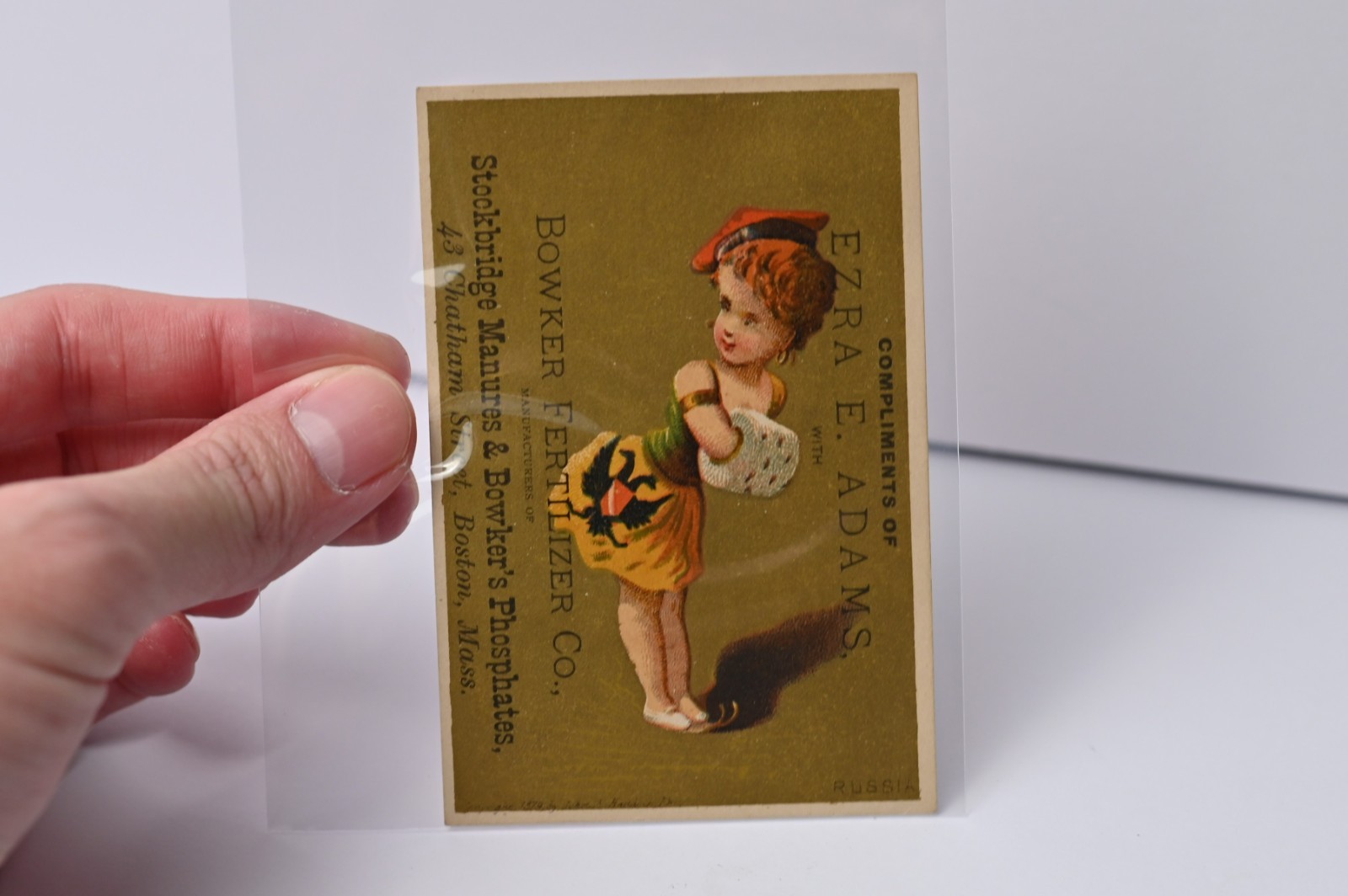 Bowker Fertilizer Co Boston Mass Trade Card Lot of 4