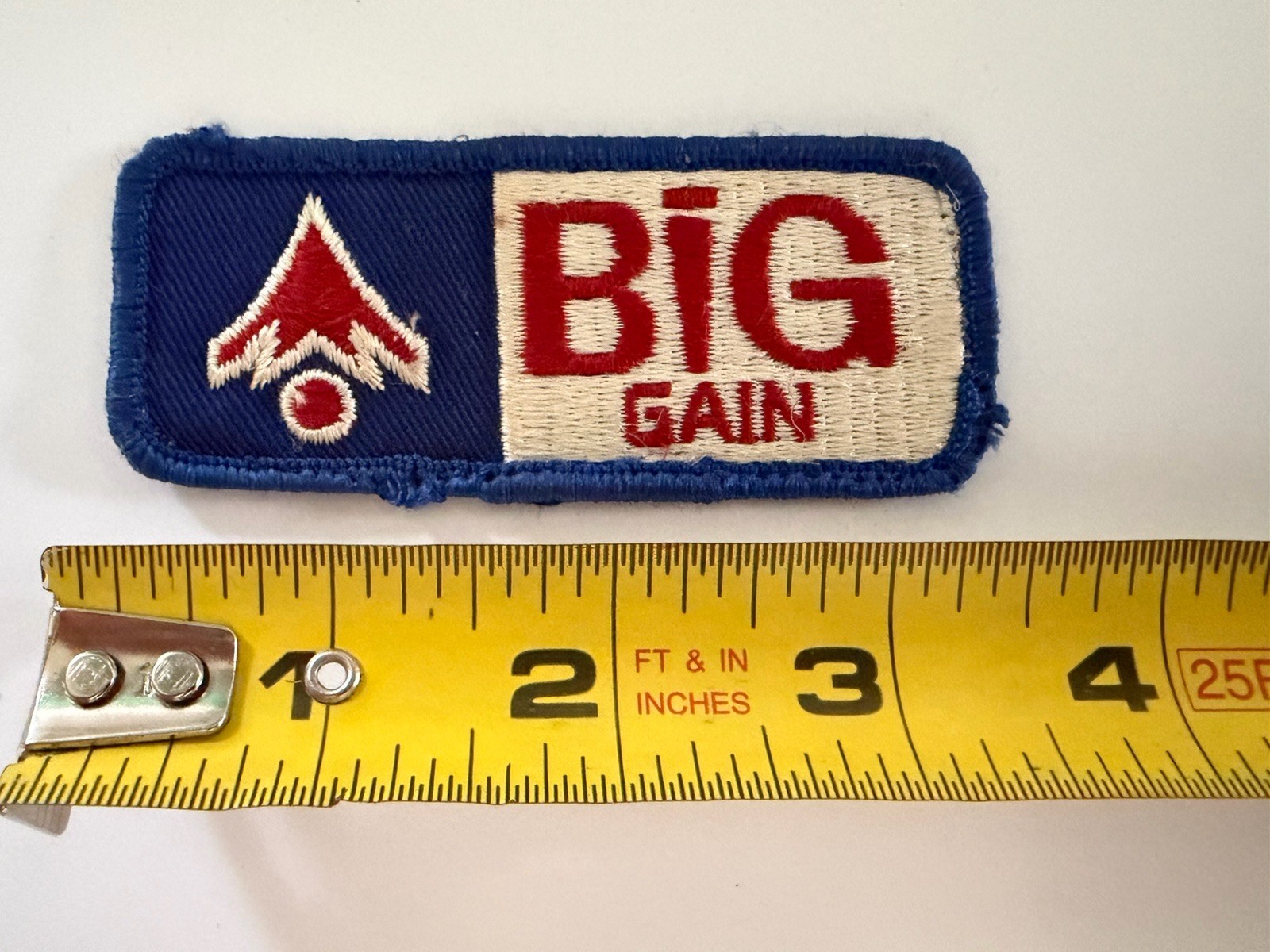 Vintage Patch BIG GAIN Seeds 3.5×1.75