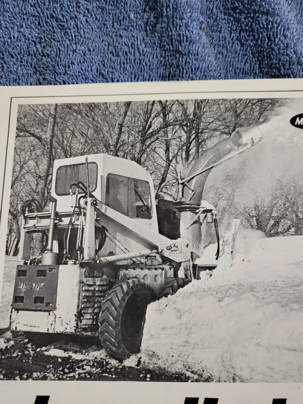 BROCHURE Vintage Melroe Bobcat M44 500 600 Skid Steer Loader Onan Kohler Wi 1966