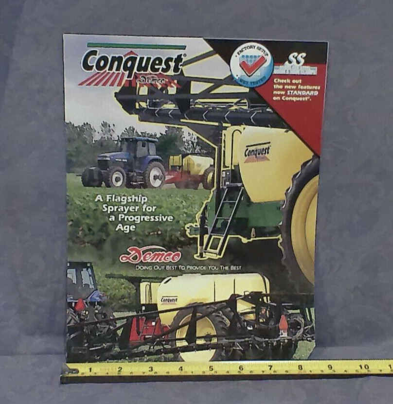 Conquest « A Flagship Sprayer For A Progressive Age » Demco Sales Brochure
