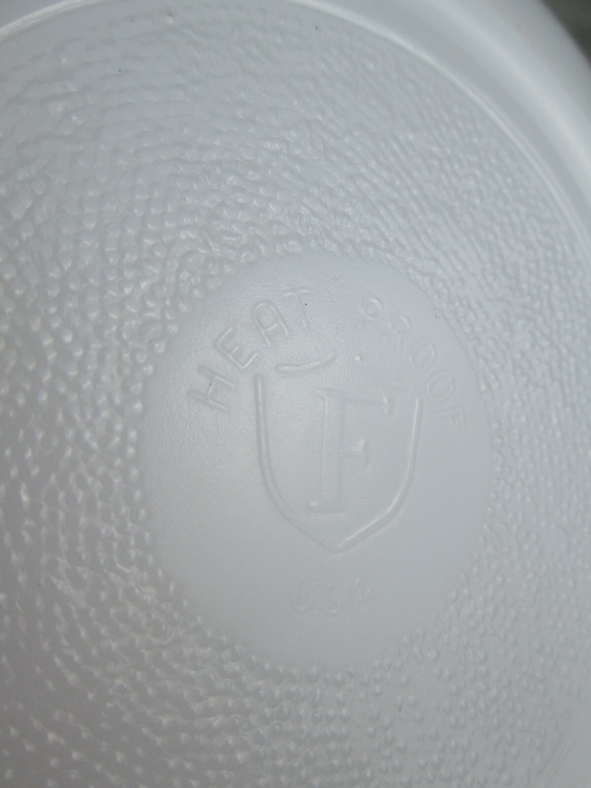 Federal Milk Glass Mixing Bowl Farmers Elevator Co. Turton S.D. South Dakota