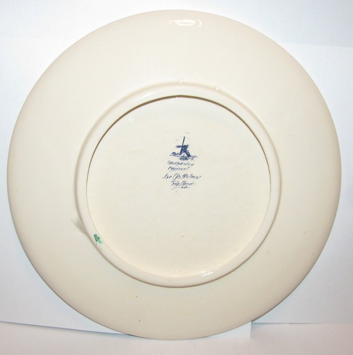 Vintage 1320 Hay Baler Lacroix ? 1998 Ceramic Plate Delfts Blauw Netherlands