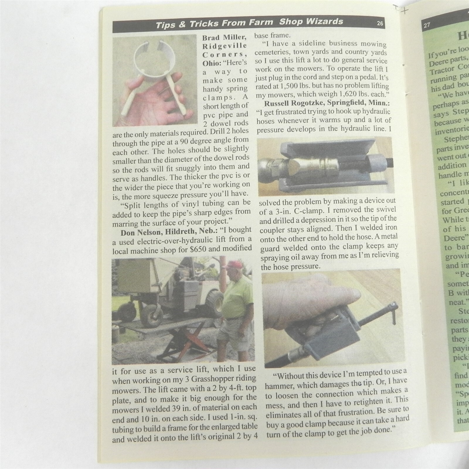 2015 FARM SHOW MAGAZINE TIPS & TRICKS FROM FARM SHOP WIZARDS MONEY SAVING