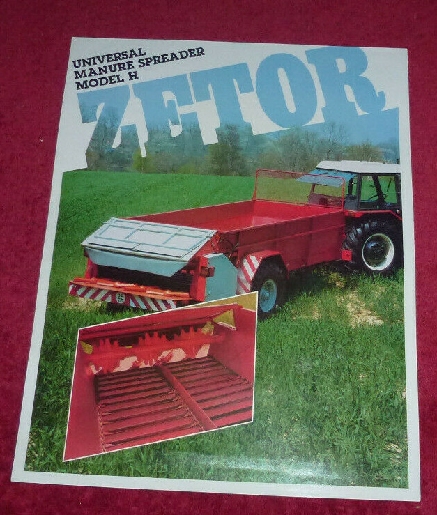 Zetor Universal Manure Spreader Model H Brochure