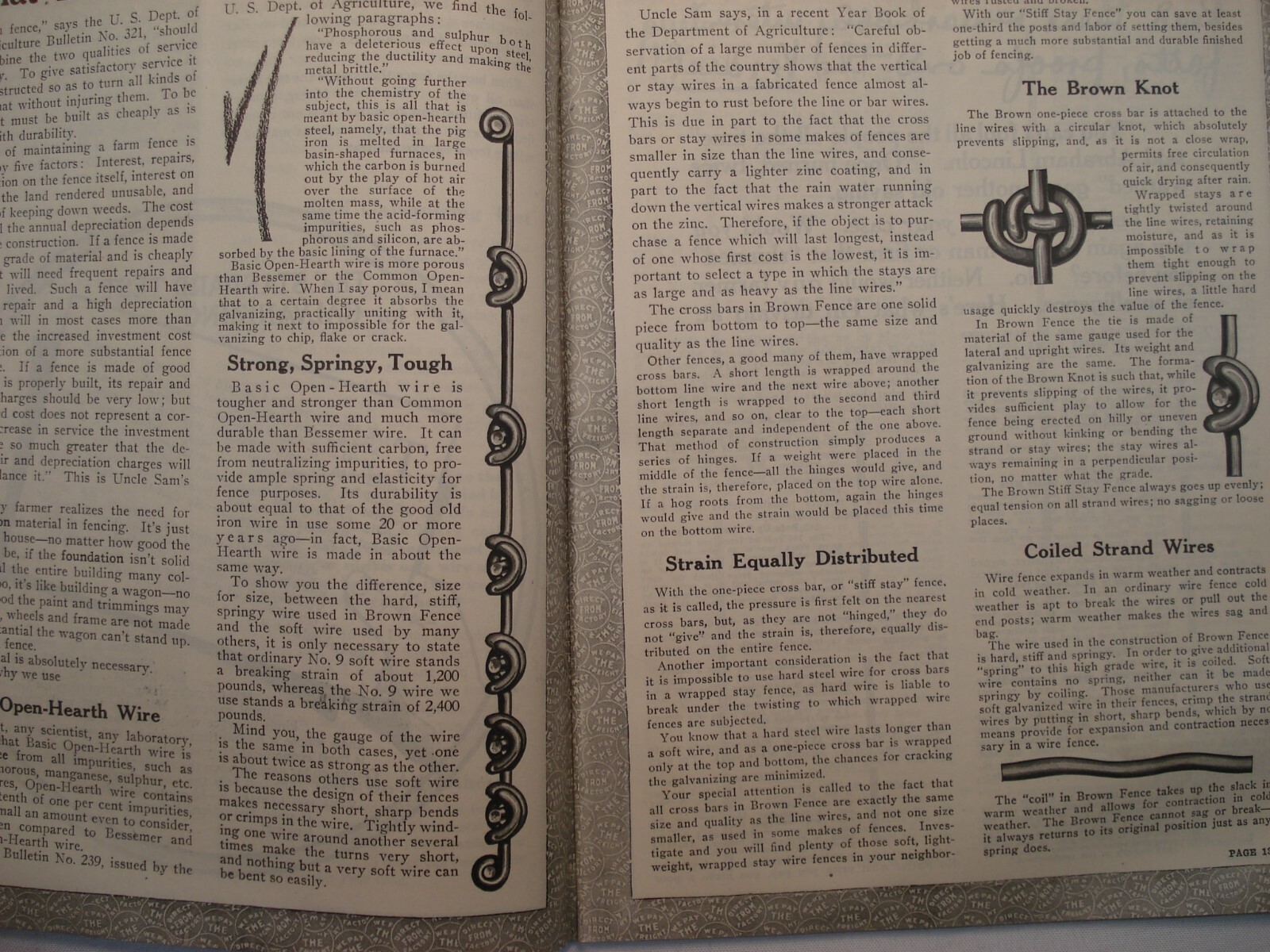 1920&rsquo;S CATALOG « A » FENCE & GATE BROWN&rsquo;S FENCE & WIRE CLEVELAND OHIO