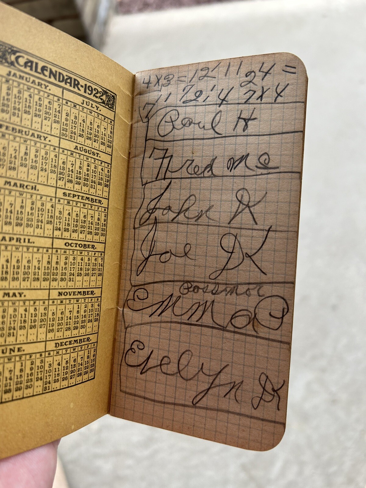 Vintage Armours Big Crop Fertilizers 1922 Pocket Calender Notebook Memo Book
