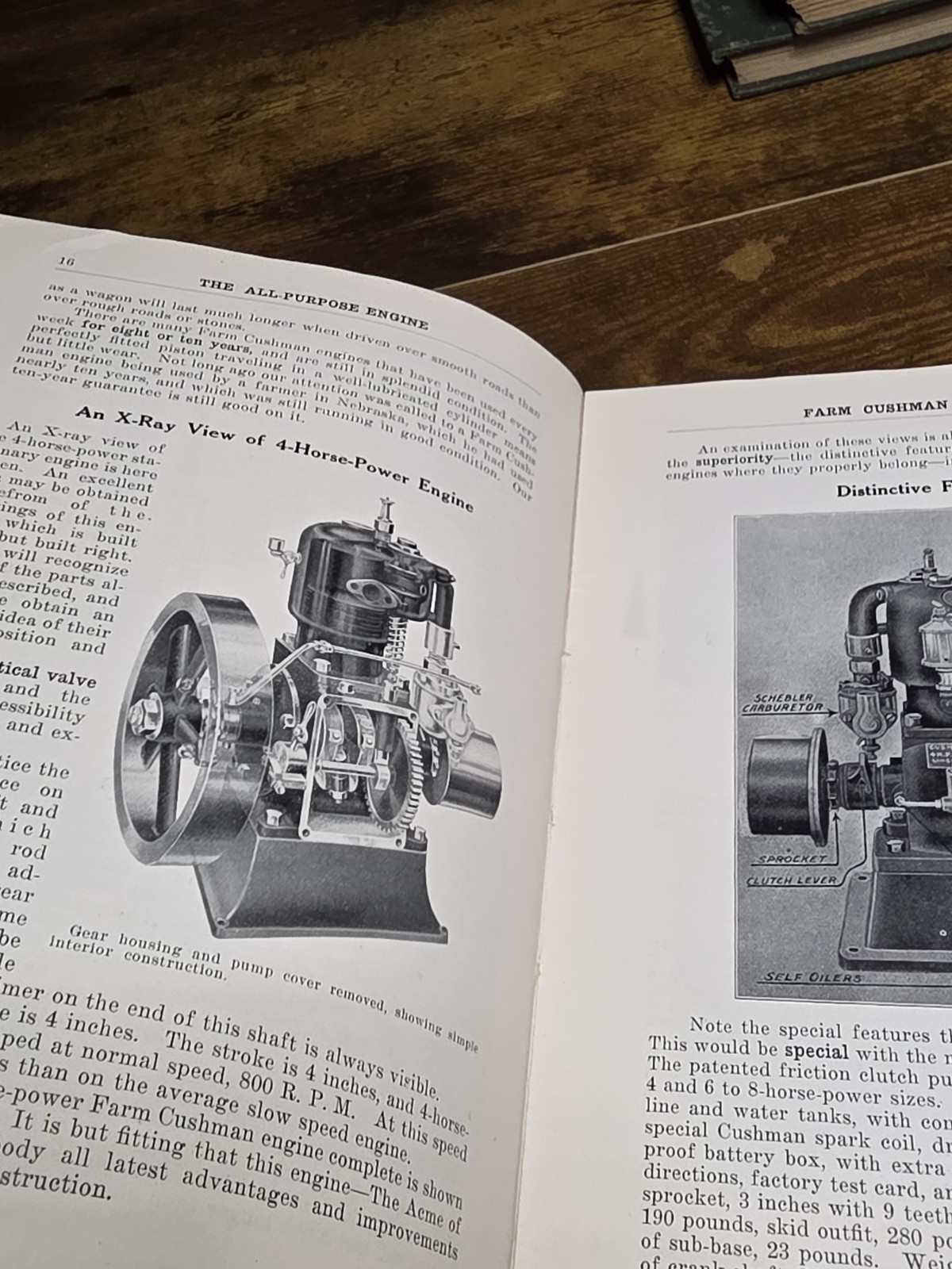 Original 1915 Cushman Motor Works Catalog Brochure Hit Miss Engine Lincoln