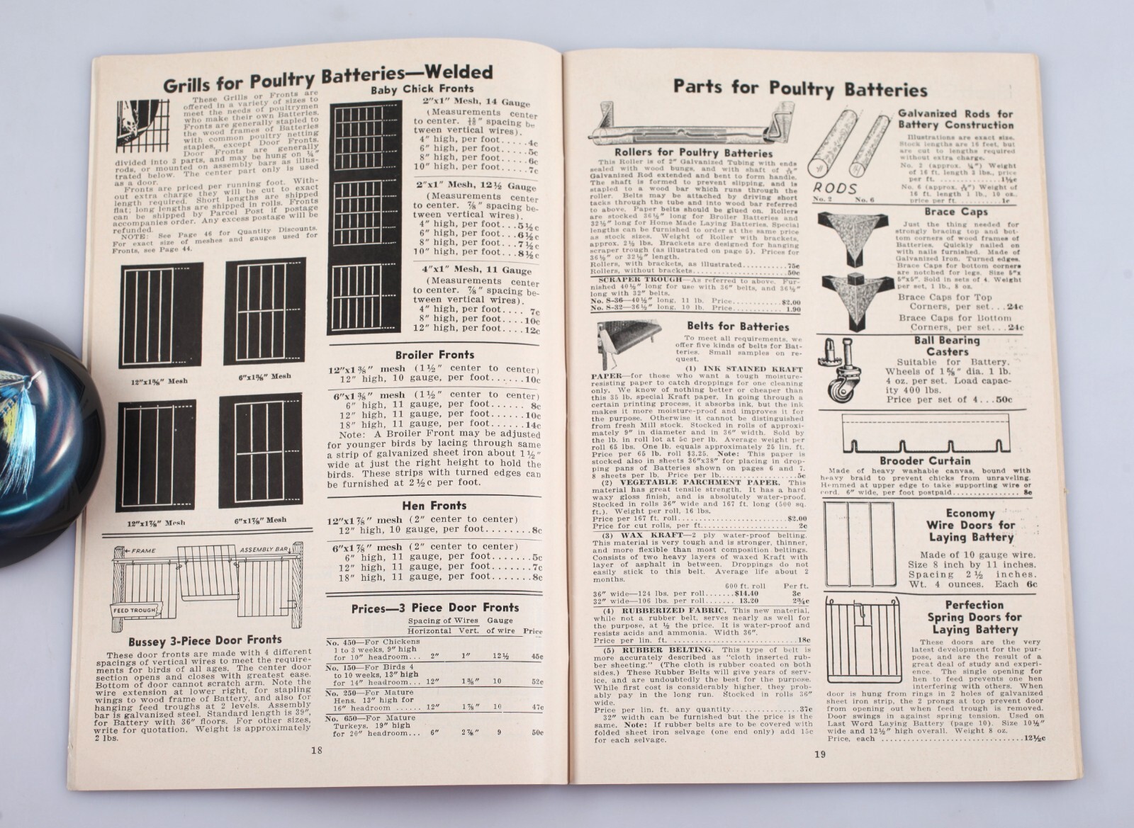 Vintage 1939 Bussey&rsquo;s Book of Materials for Bird and Animal Pens Cages Catalog