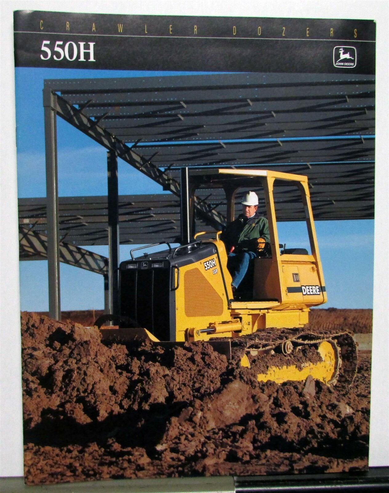 1995 John Deere 550H Crawler Dozer Specifications Construction Sales Brochure