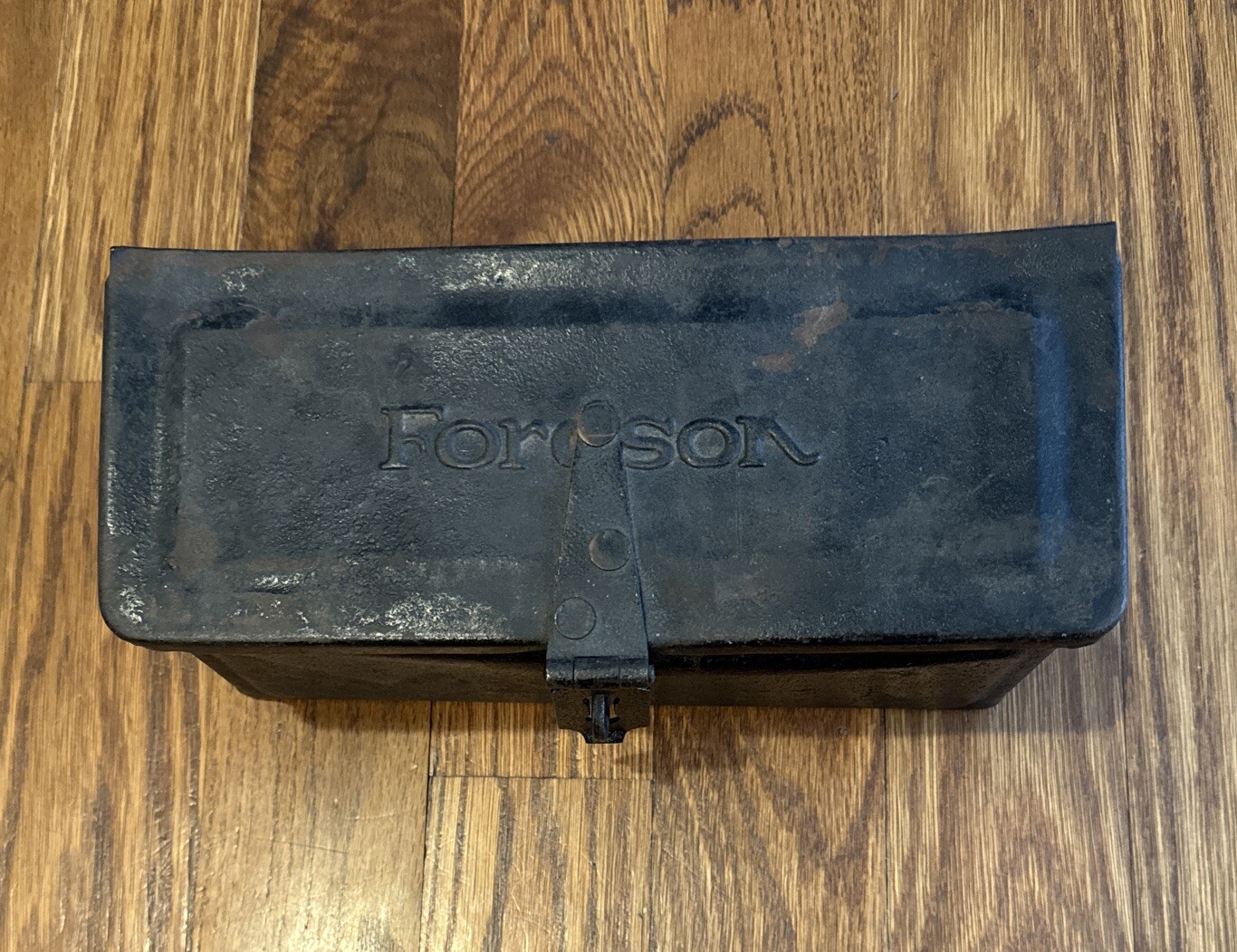 Fordson Tractor Tool Utility Box Antique Farm Collectible Embossed
