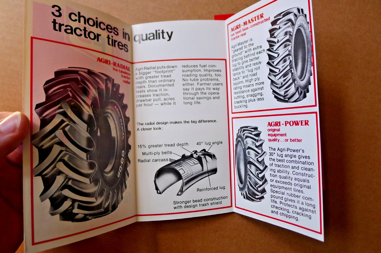 Vintage FS Farmers Service Pocket BROCHURES Tractor Tires Barn Paint