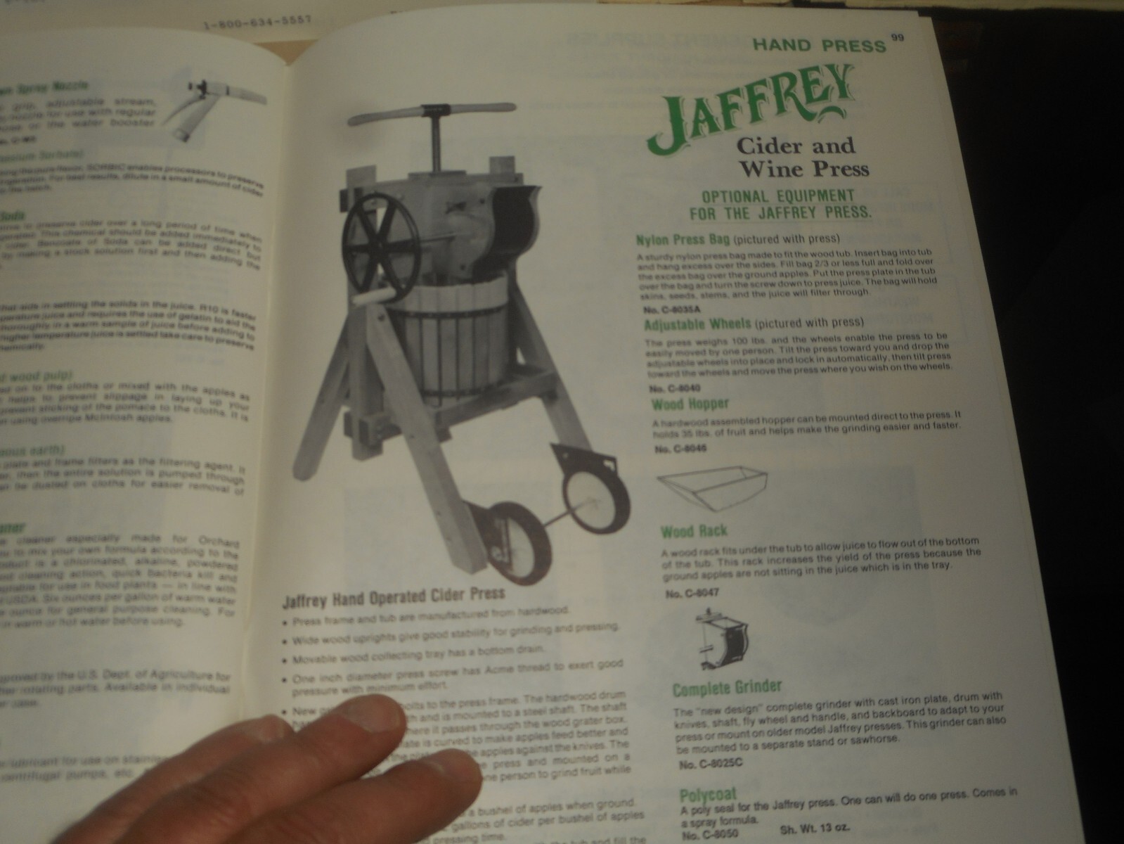 ORCHARD Equipment & Supply Co. 1992 MASTER CATALOG #4 & Rate Sheet APPLE FARMING
