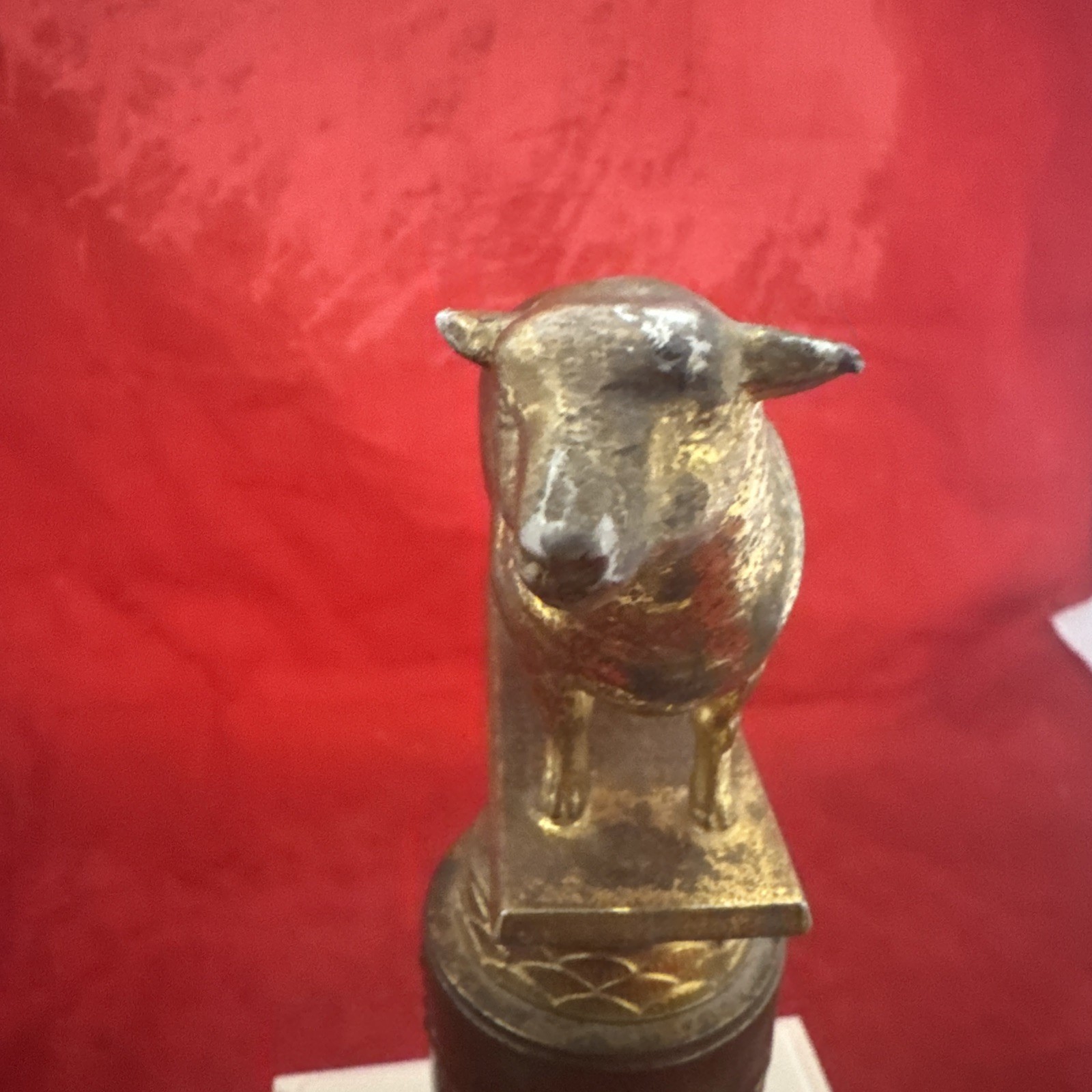 1957 Dodge Inc Trophy Sheep Brass Grand Champion Livestock Removable Plate