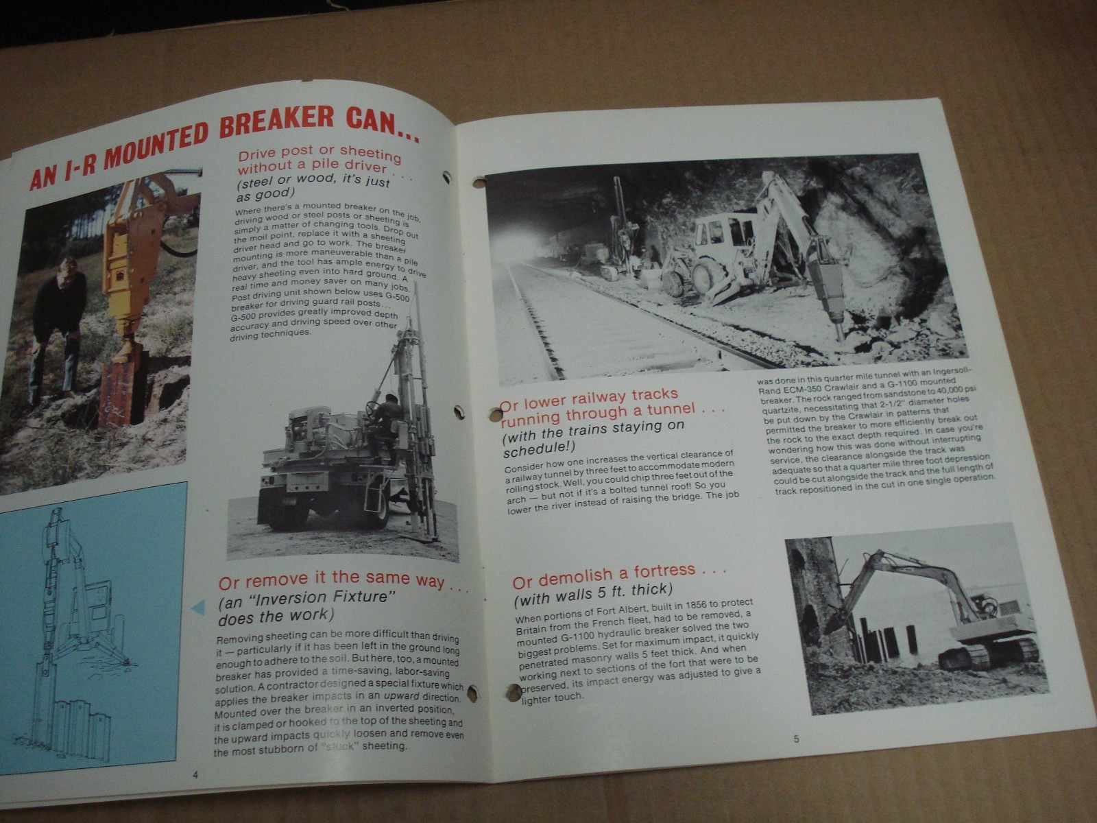 Ingersoll-Rand Mounted Breakers Brochure 1976
