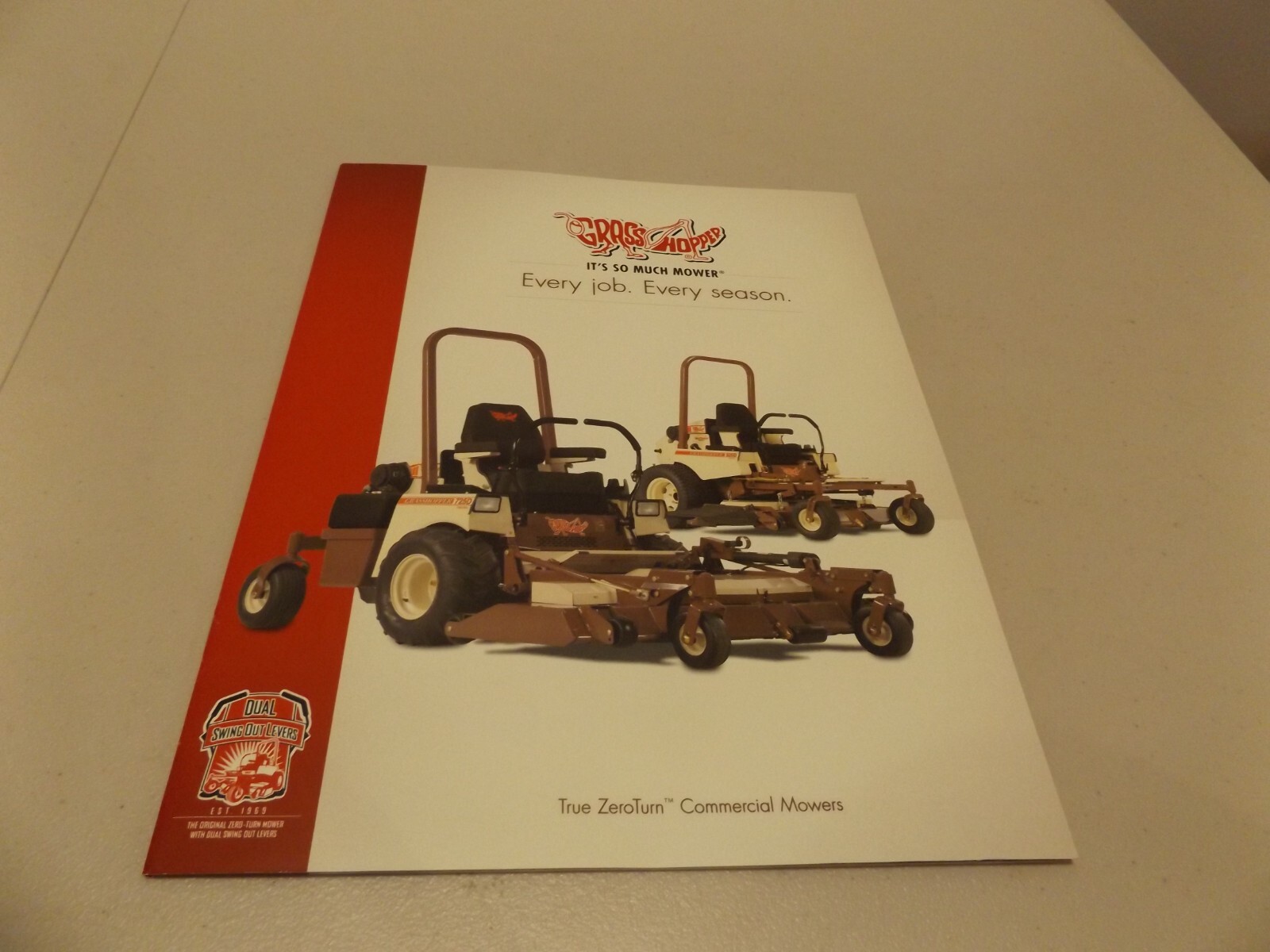 GRASSHOPPER TRUE ZeroTurn COMMERCIAL MOWERS, LIT # 0613-170470 2013