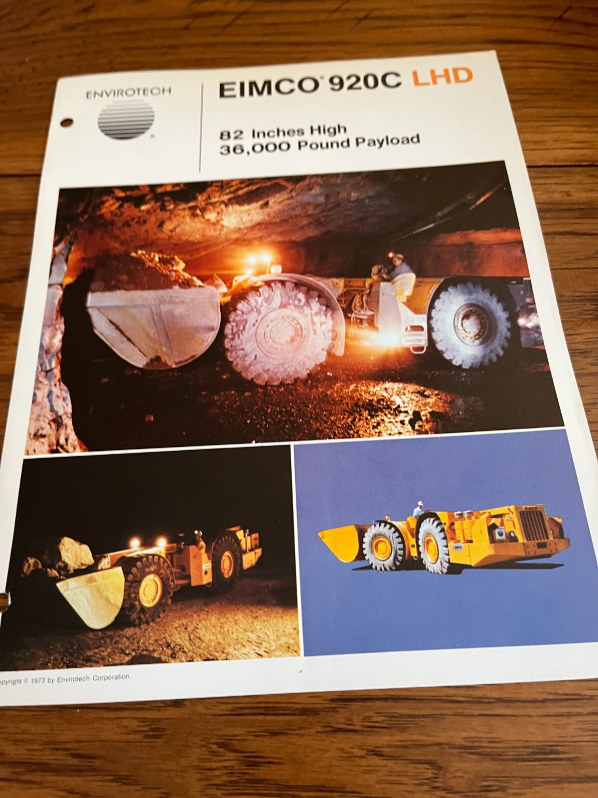 Eimco 920C LHD Wheel Loader Brochure AMIL22 ver2