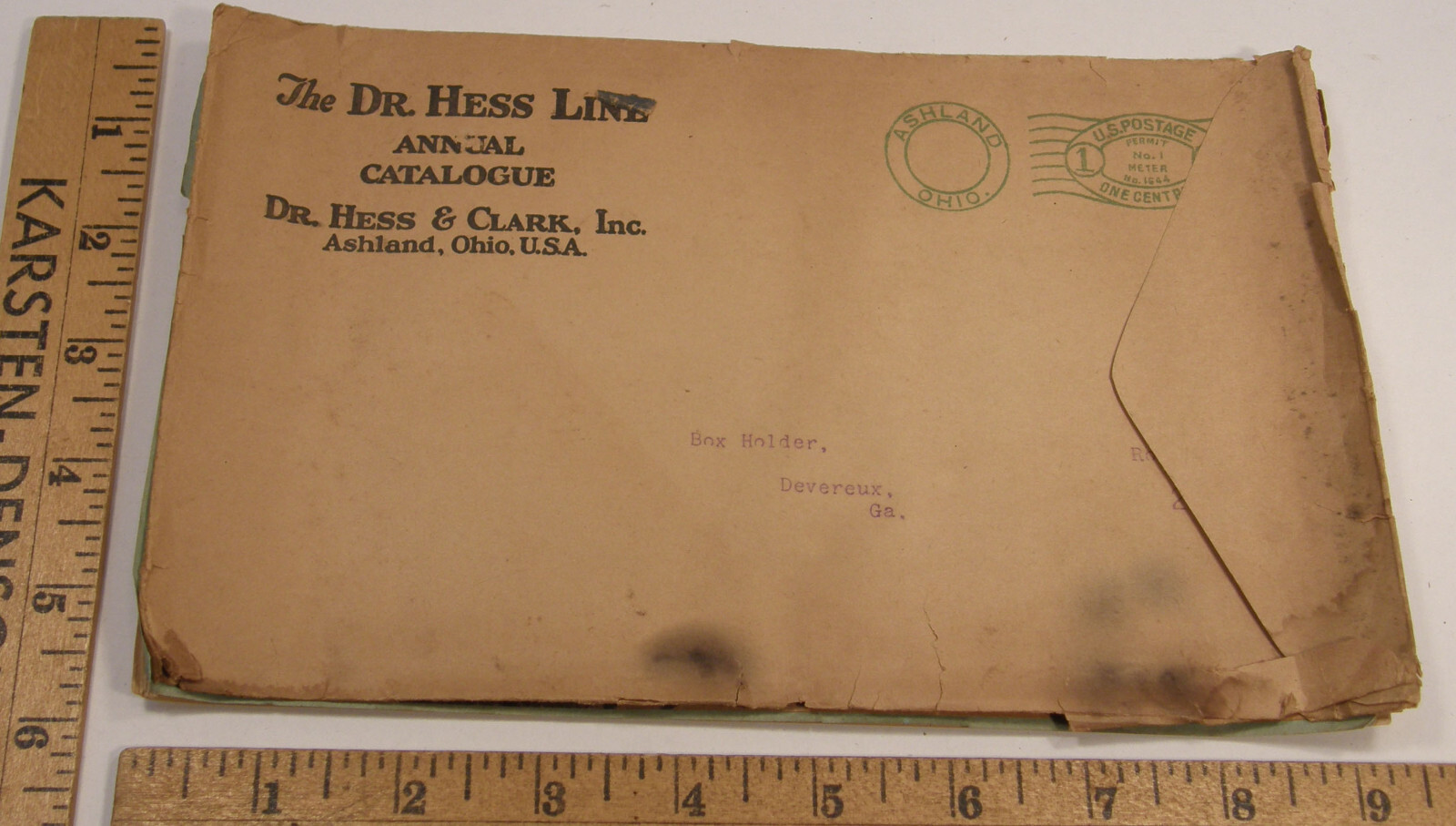 VINTAGE 1927 DR HESS CATALOG ASHLAND OHIO LIVESTOCK POULTRY PIGS COWS REMEDIES