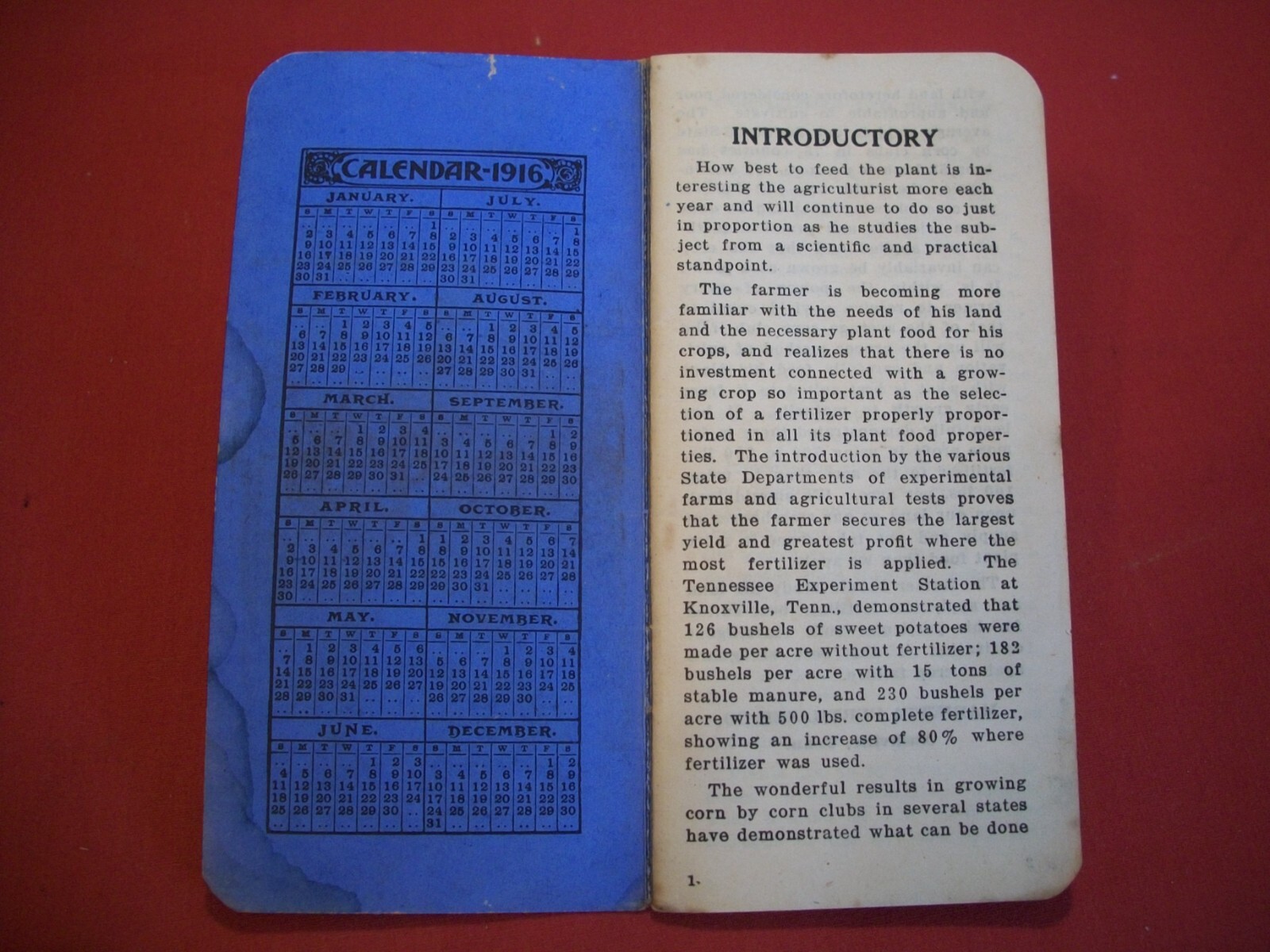 1916-1917 Marietta Fertilizer Co. Guano Memo Note Book
