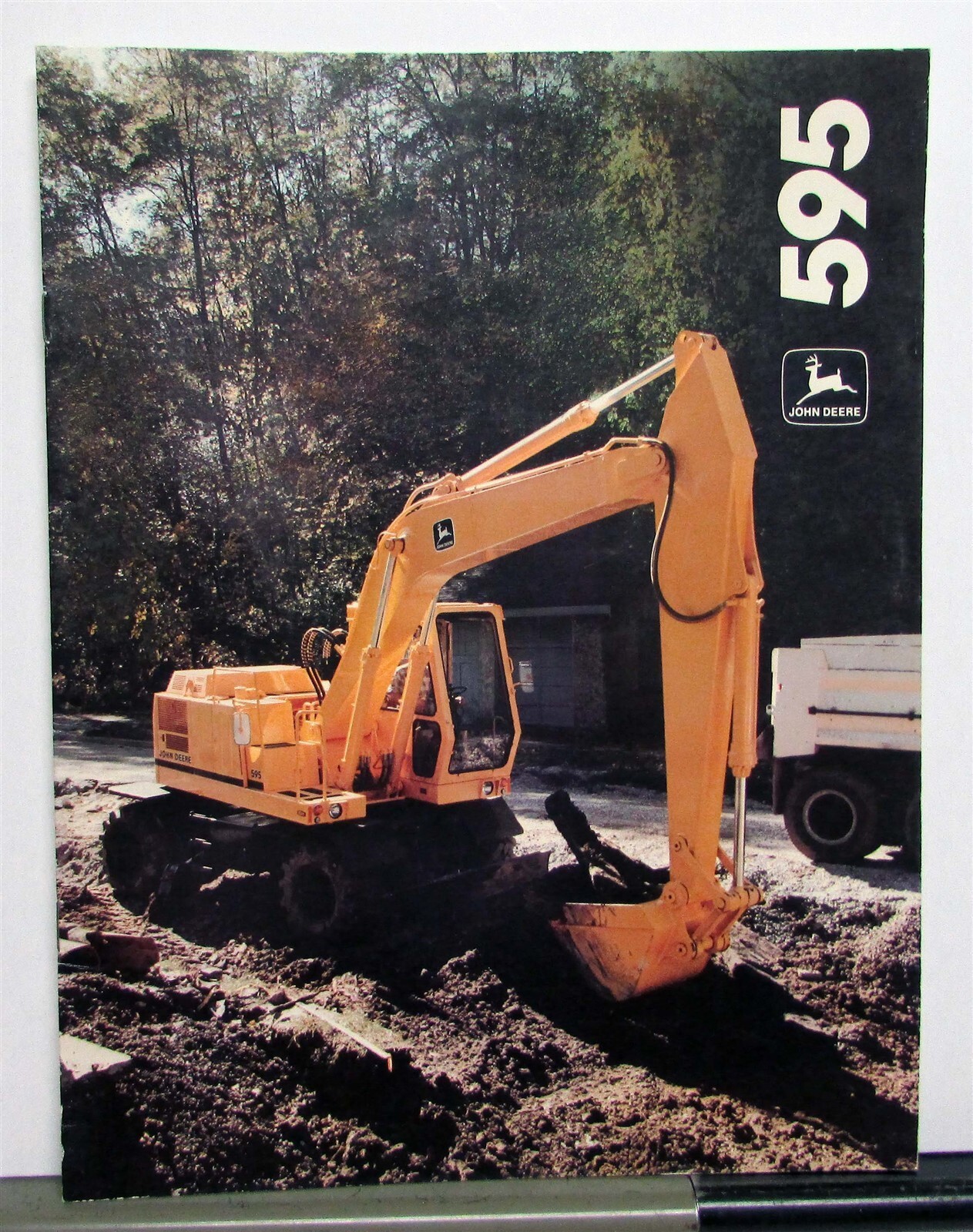 1986 John Deere 595 Excavator Specifications Construction Sale Brochure