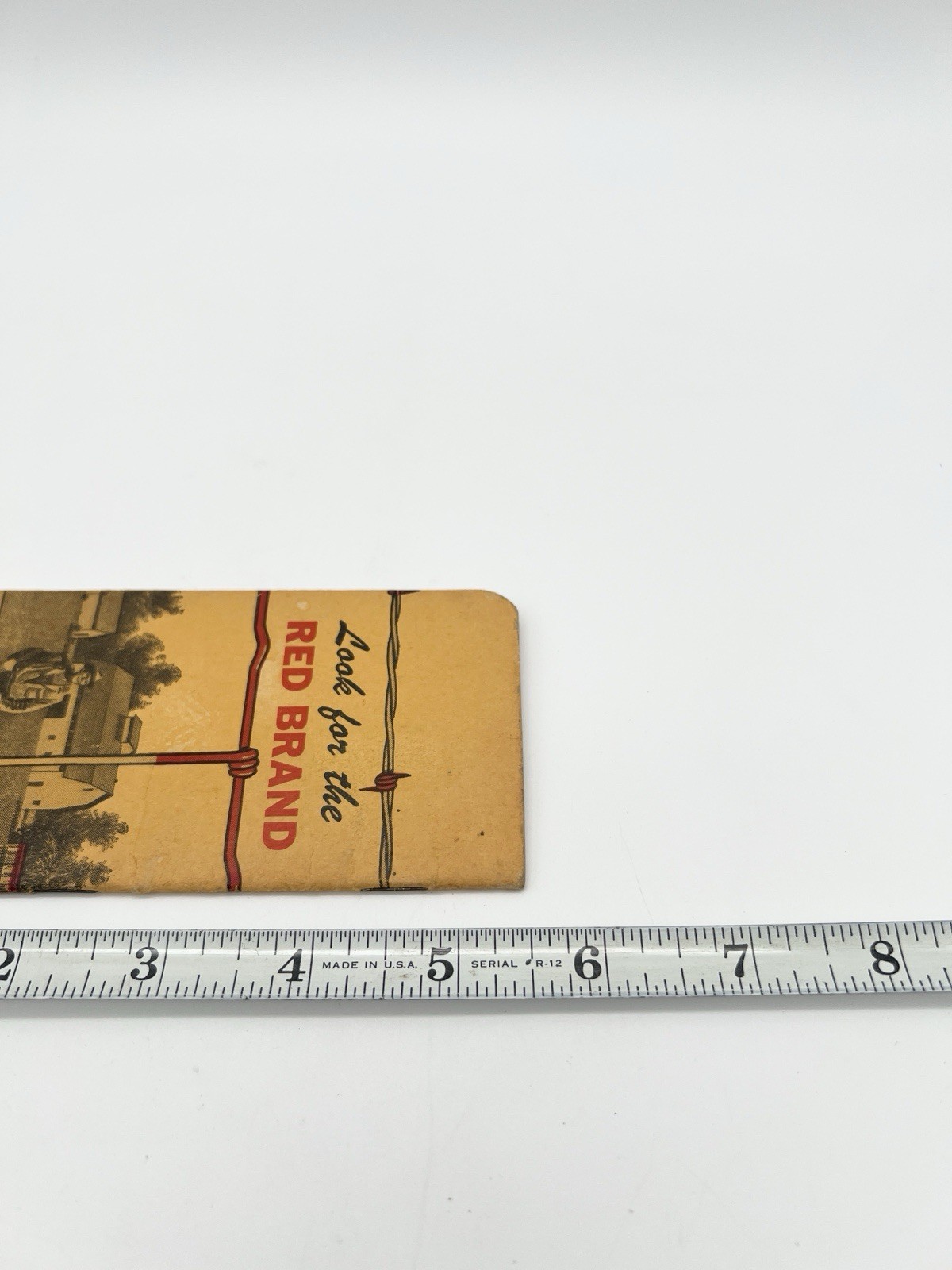 Vintage 40s Red Brand Fence Advertising Pocket Notebook USA Farm Promo Ephemera
