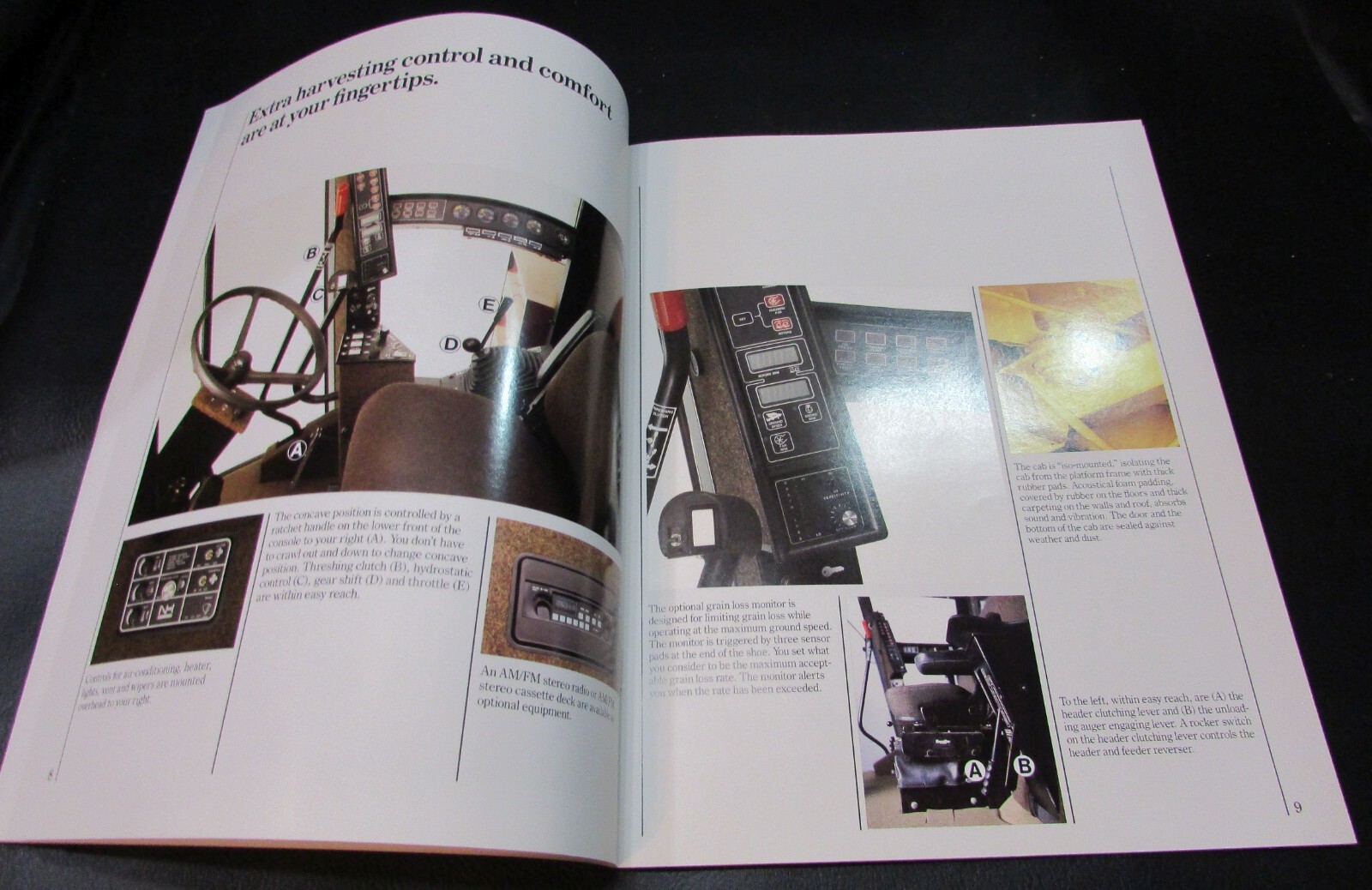 New 1988 Ford New Holland Versatile Twin Rotor Combine Windrow TR 86-96 Booklet