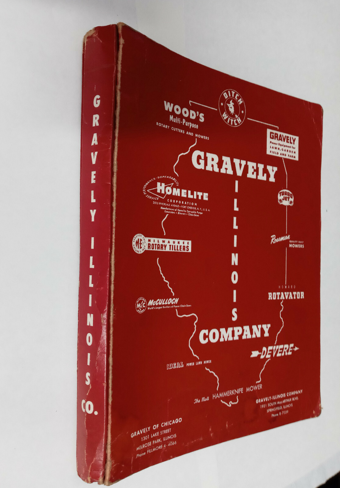 Gravely dealer brochures. 1954. Also includes Woods Ditchwitch Devere Homelite, 