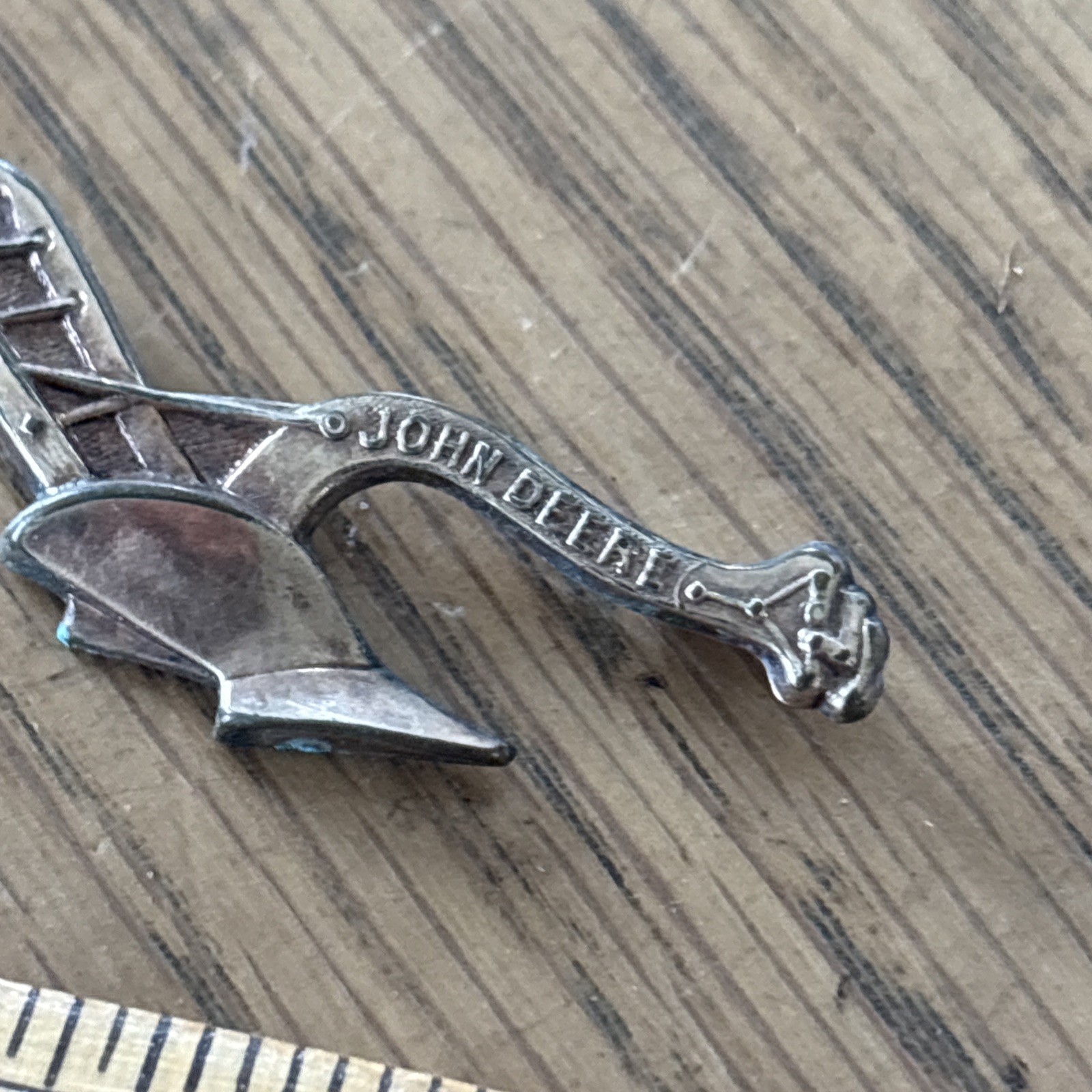 Antique advertising John Deere plow pin. Attleboro