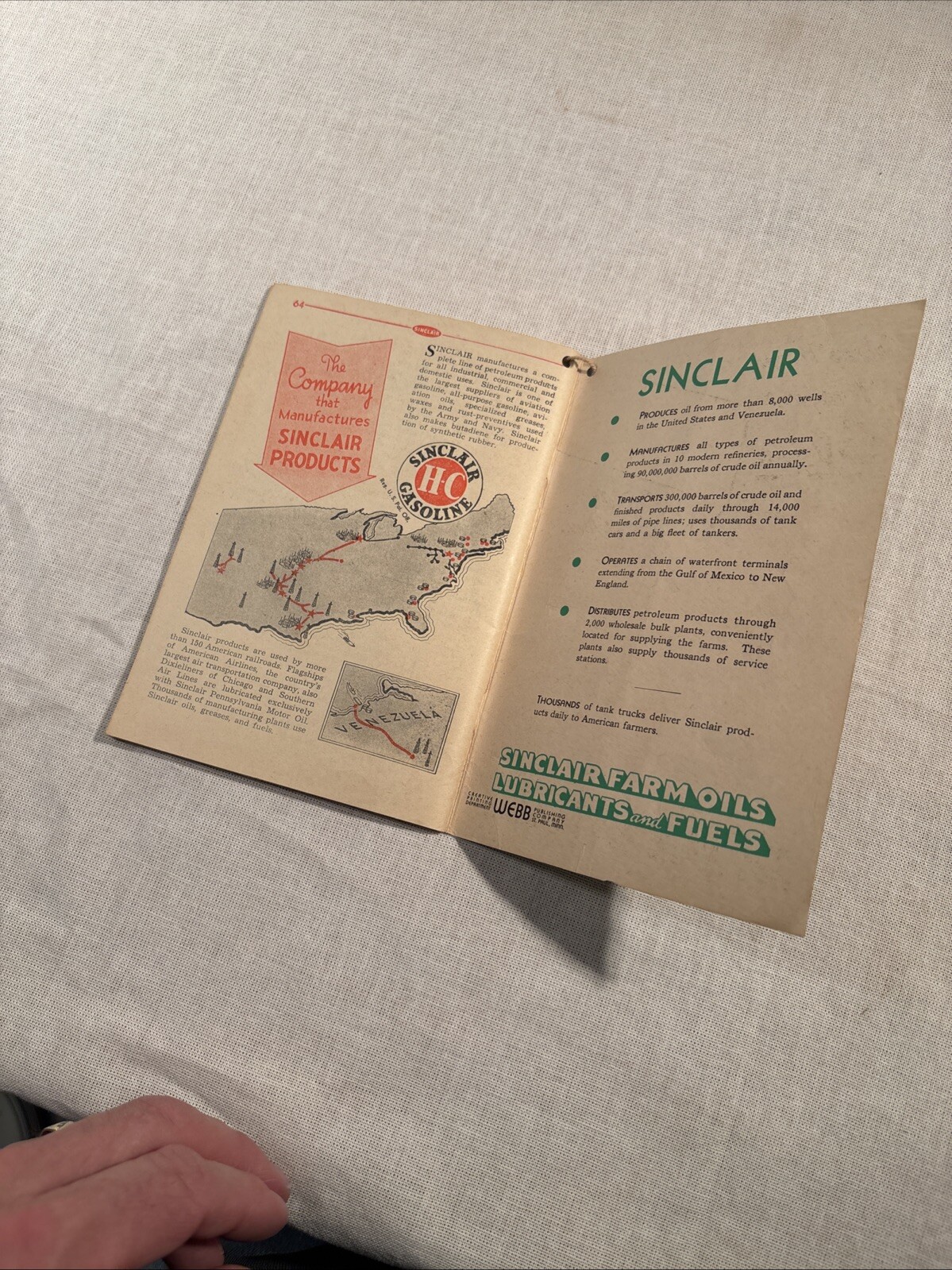 1944 SINCLAIR FARM TIME SAVERS BOOKLET, 3RD EDITION, SINCLAIR OIL PRODUCTS