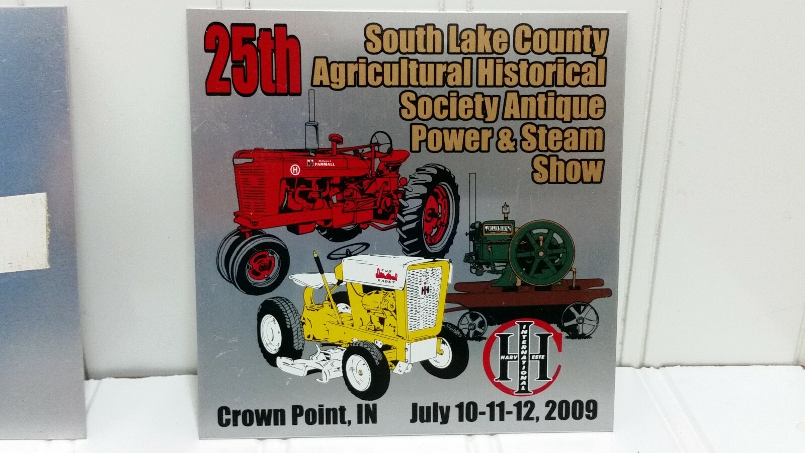 Steam Power & Antique Engine Show EXHIBITOR PLAQUE Lot Exibits Indiana Lake Co